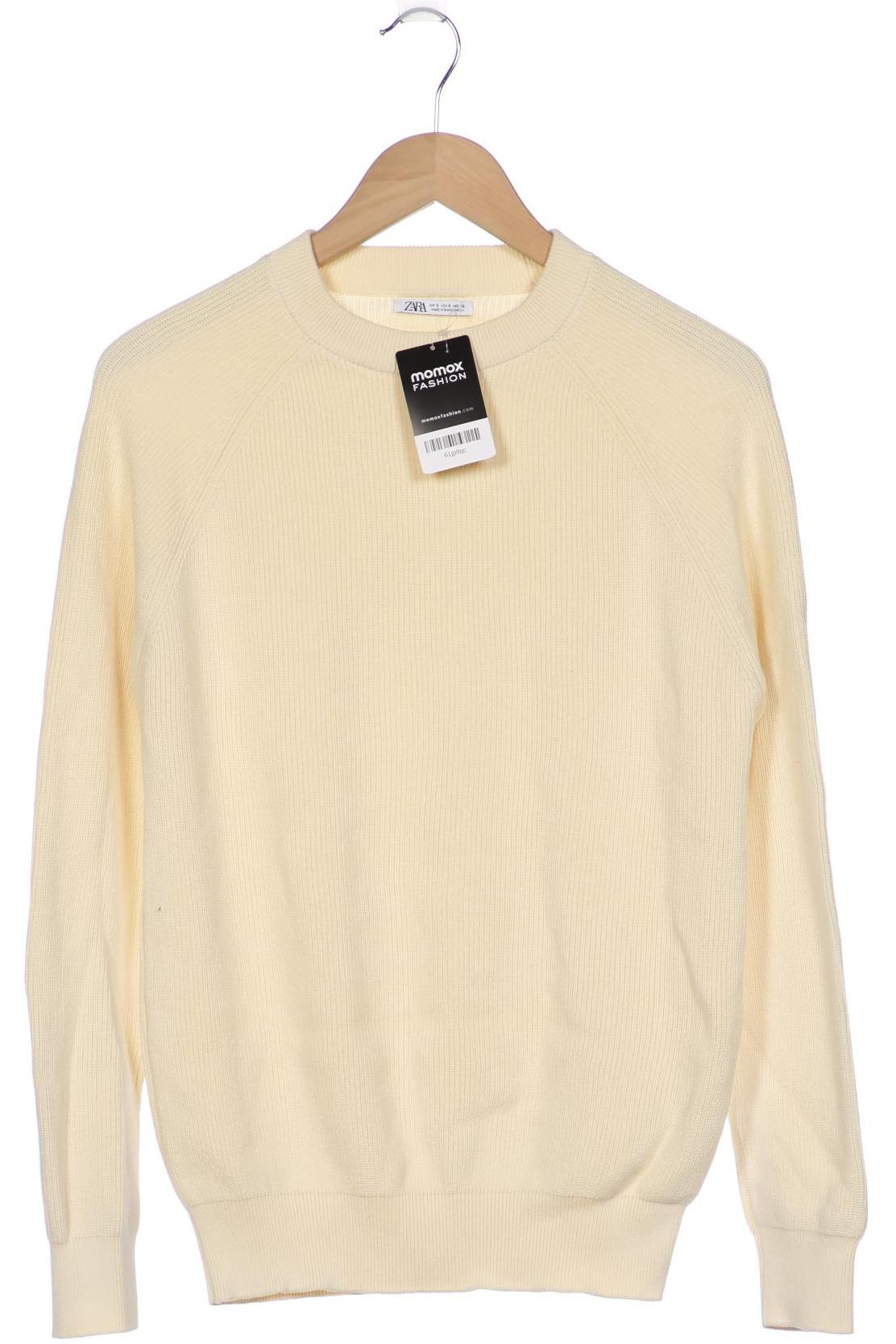 

ZARA Herren Pullover, cremeweiß
