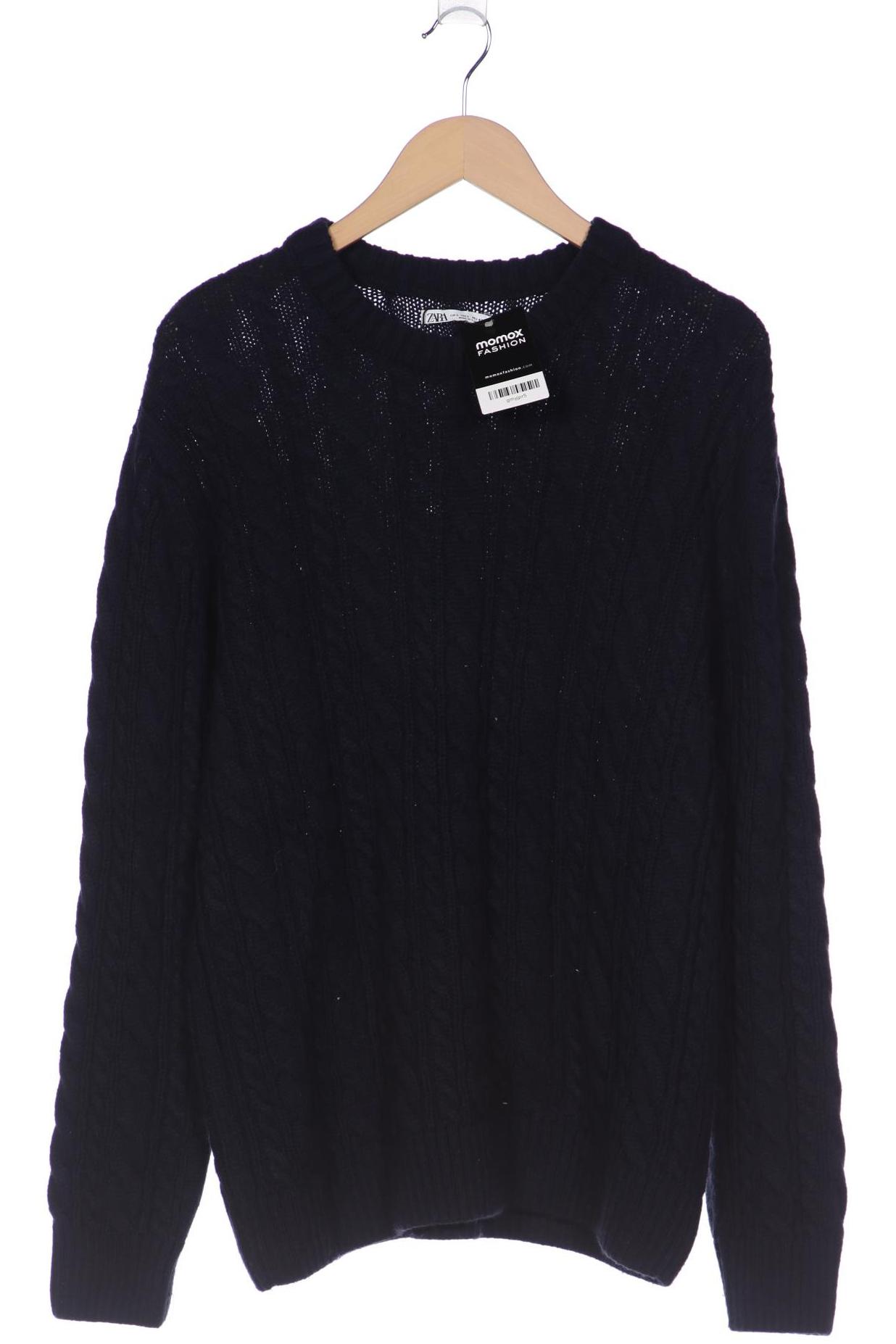 

ZARA Herren Pullover, marineblau