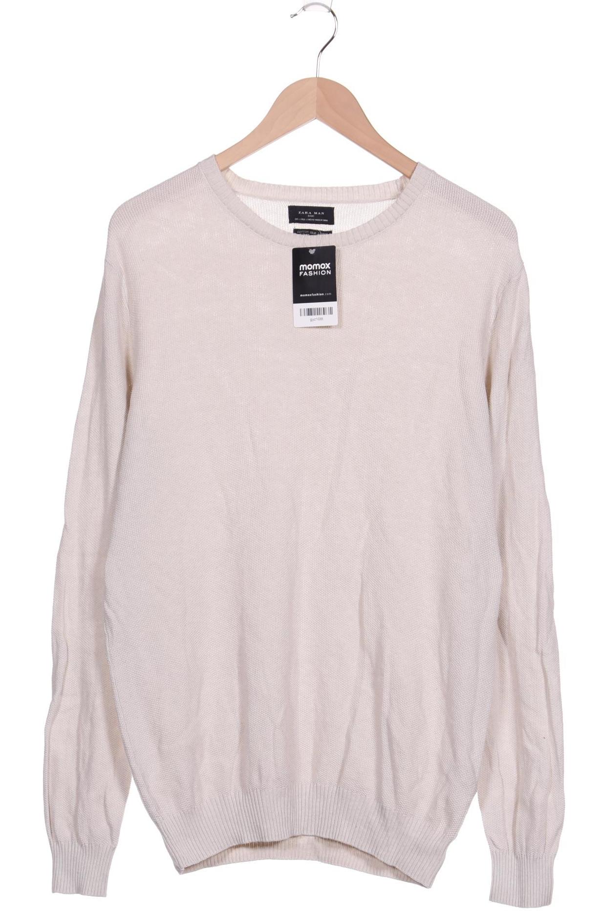 

ZARA Herren Pullover, cremeweiß
