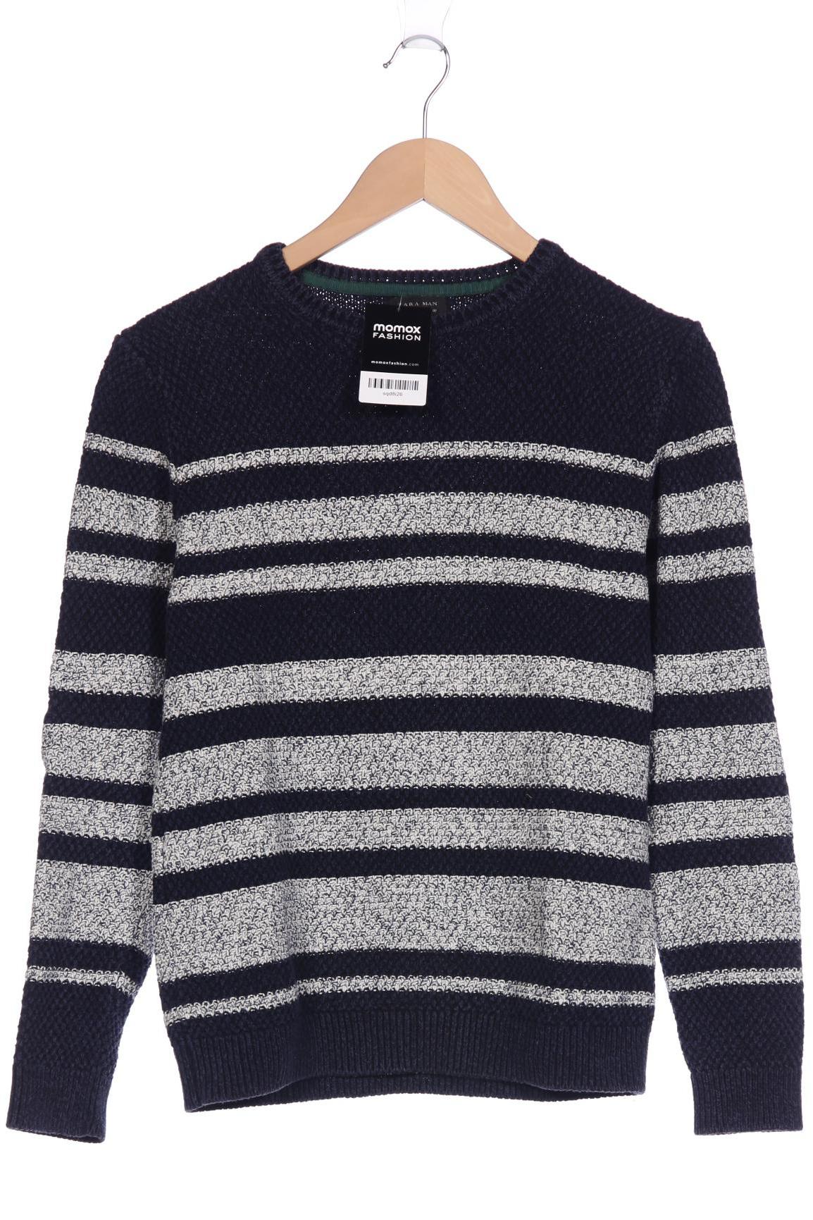 

ZARA Herren Pullover, marineblau