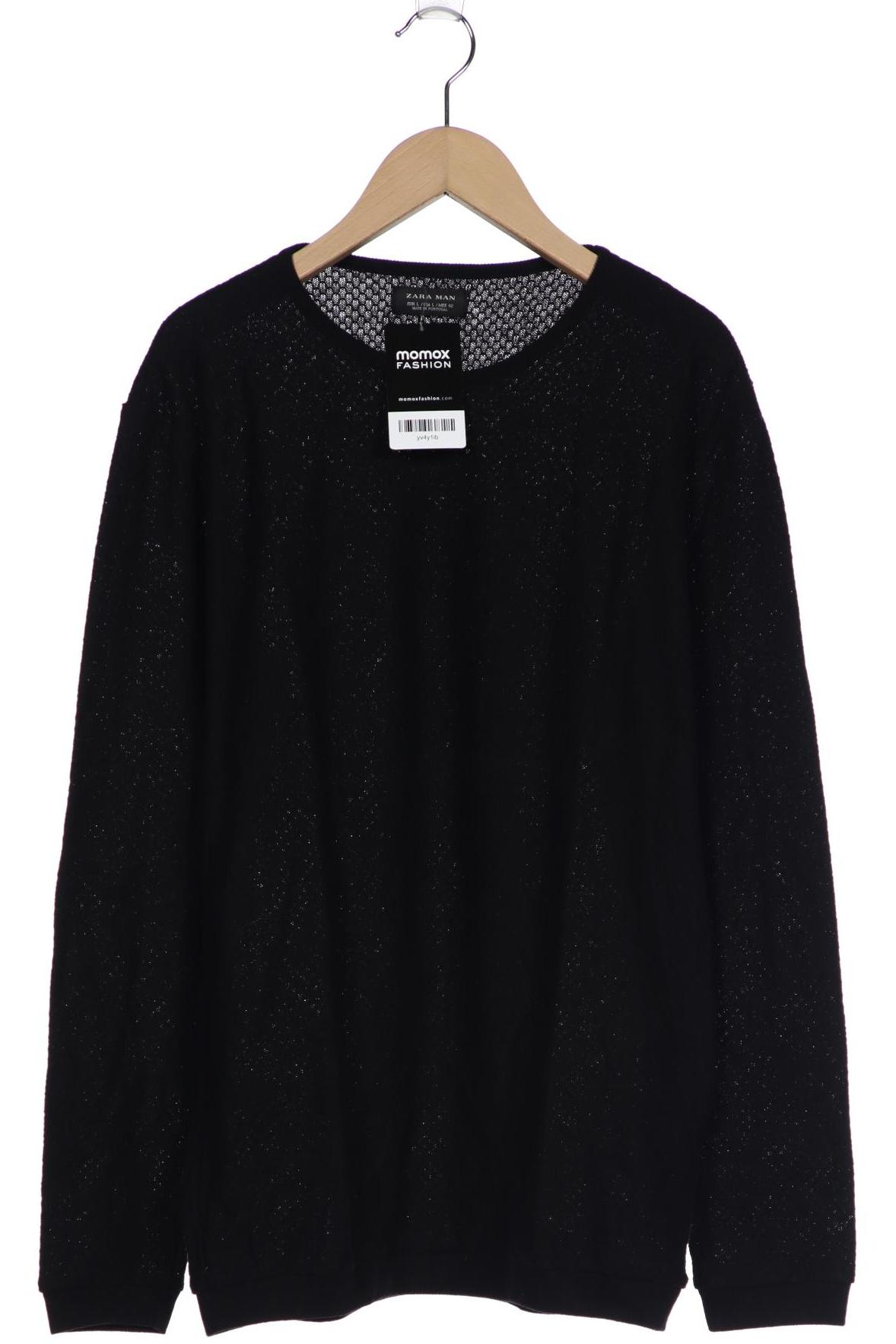 

ZARA Herren Pullover, schwarz
