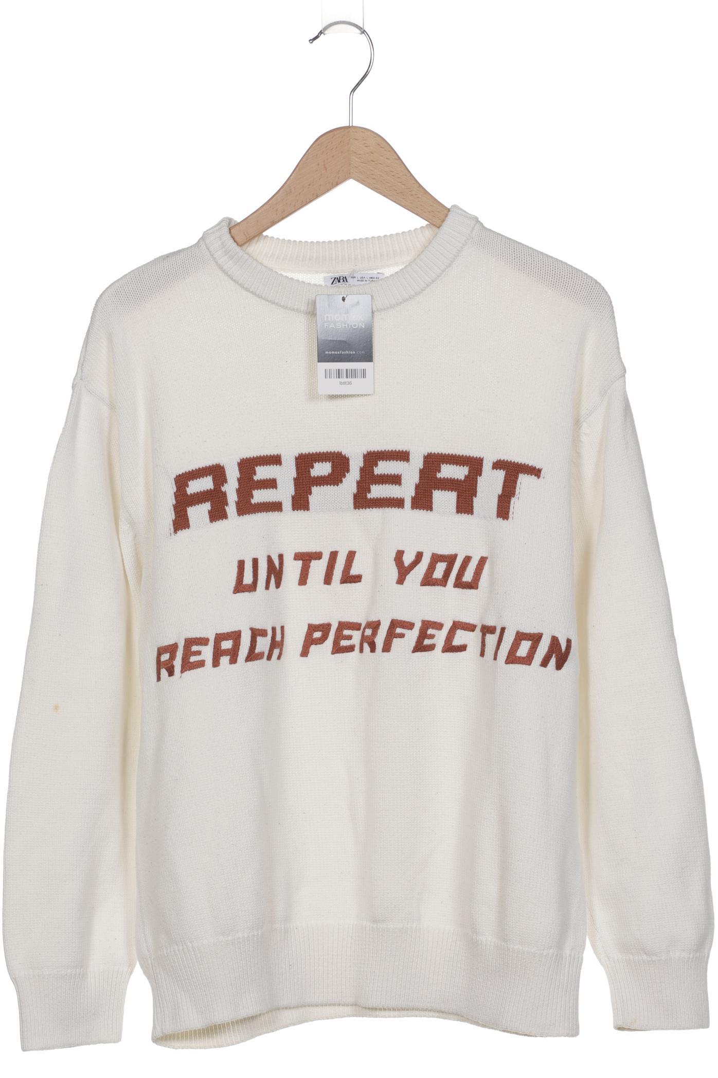 

Zara Herren Pullover, weiß, Gr. 52