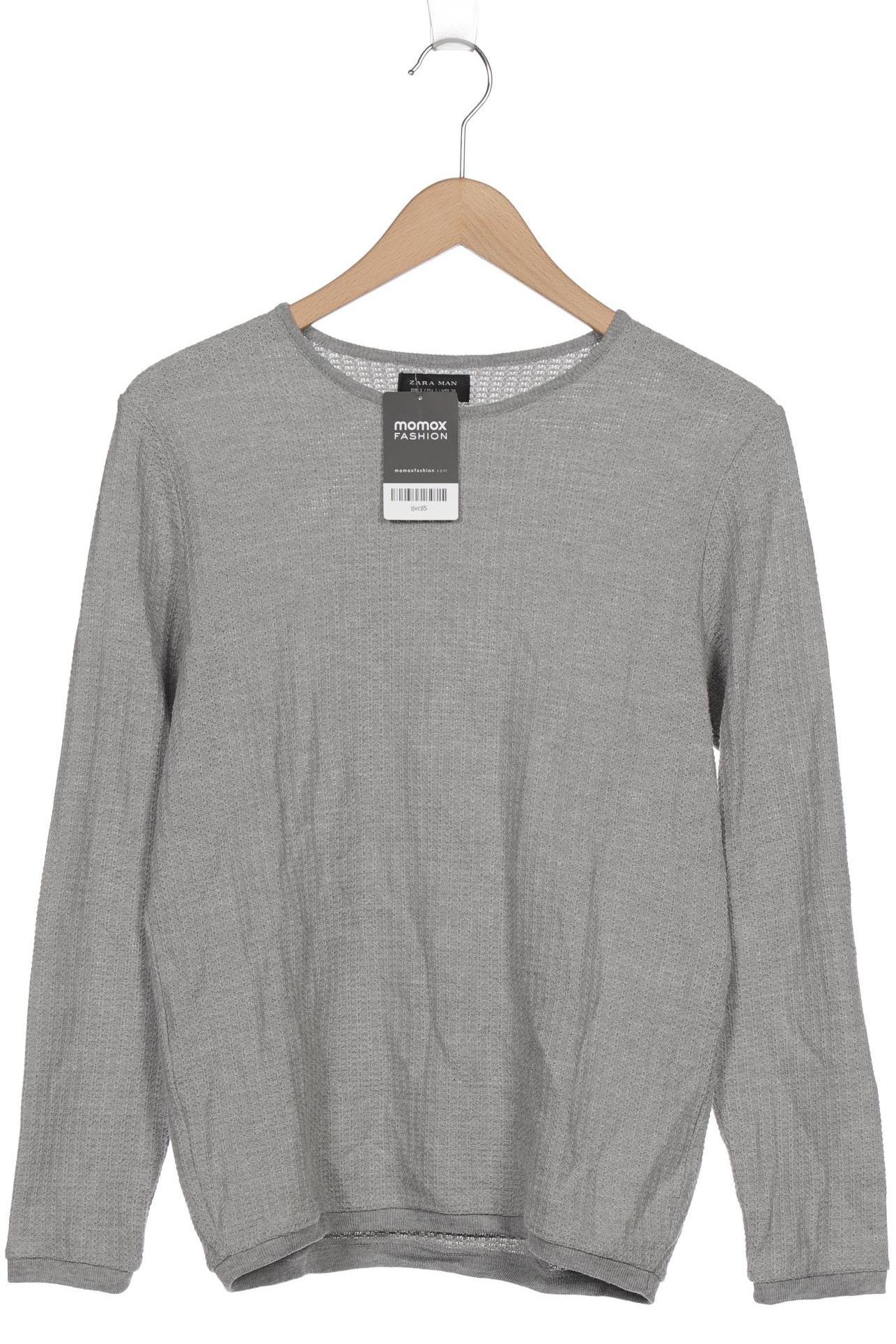 

ZARA Herren Pullover, grau