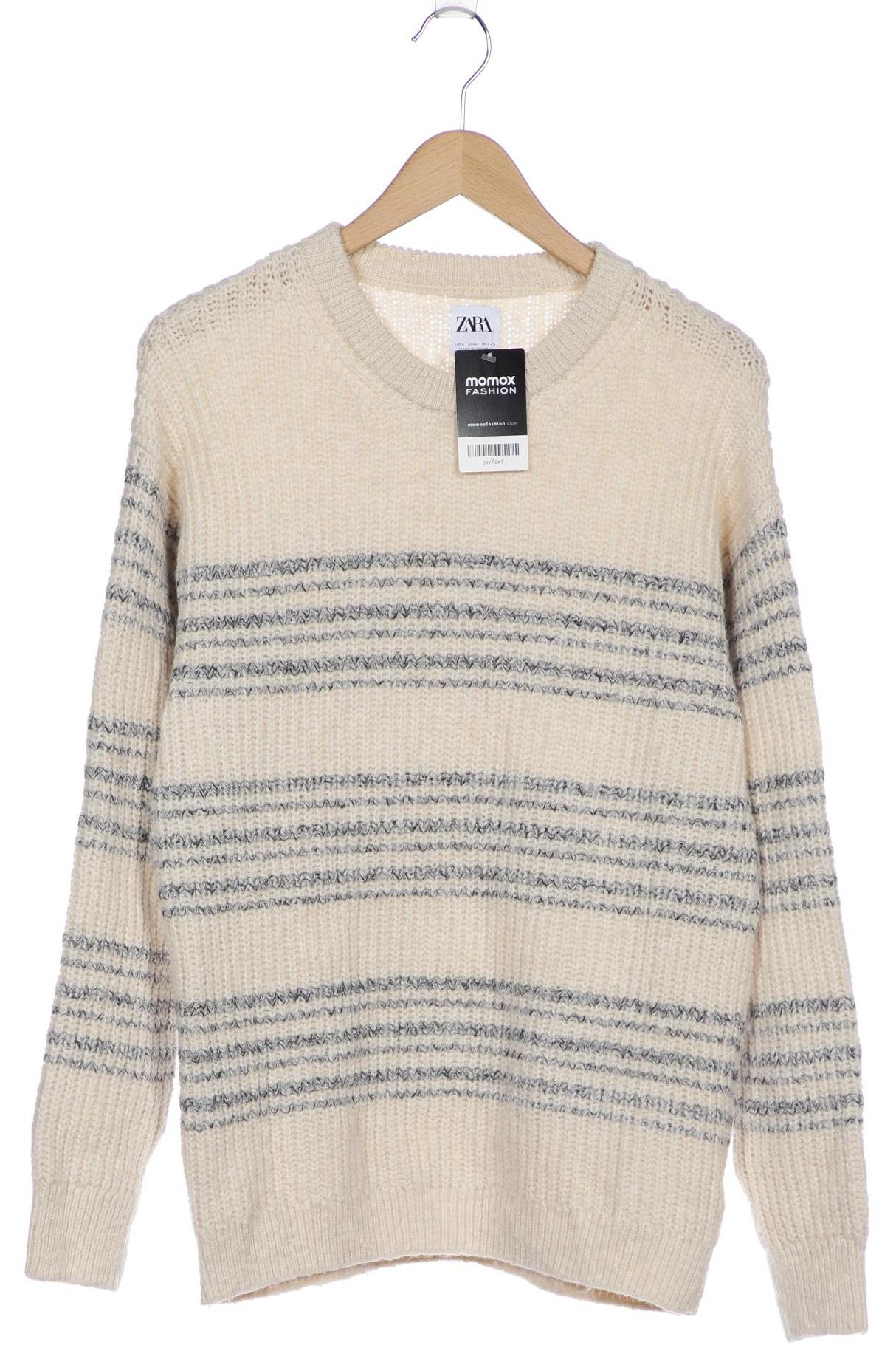 

ZARA Herren Pullover, cremeweiß