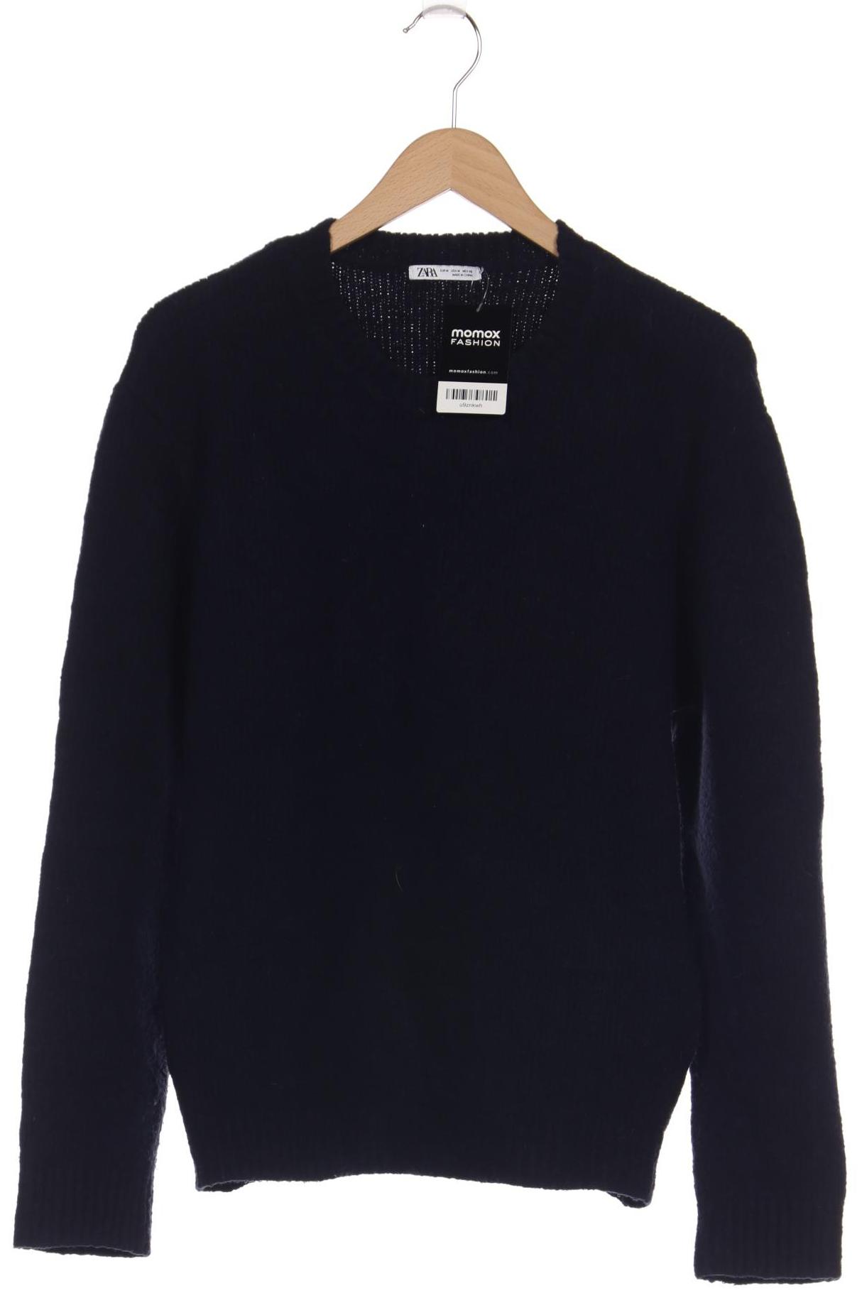 

ZARA Herren Pullover, marineblau