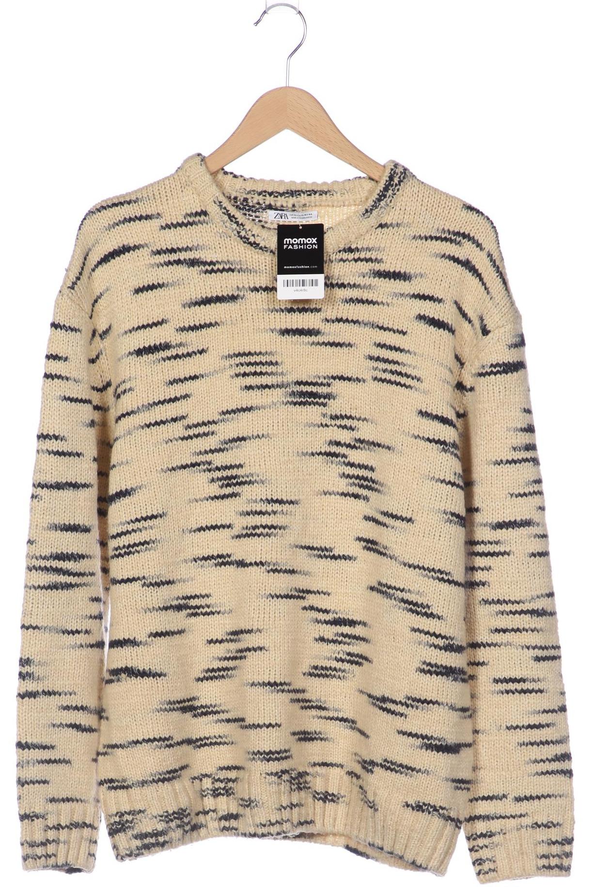 

ZARA Herren Pullover, cremeweiß