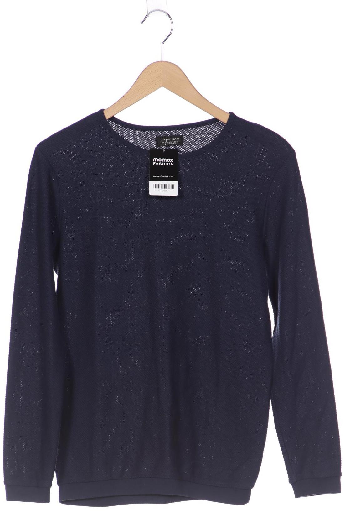 

ZARA Herren Pullover, marineblau