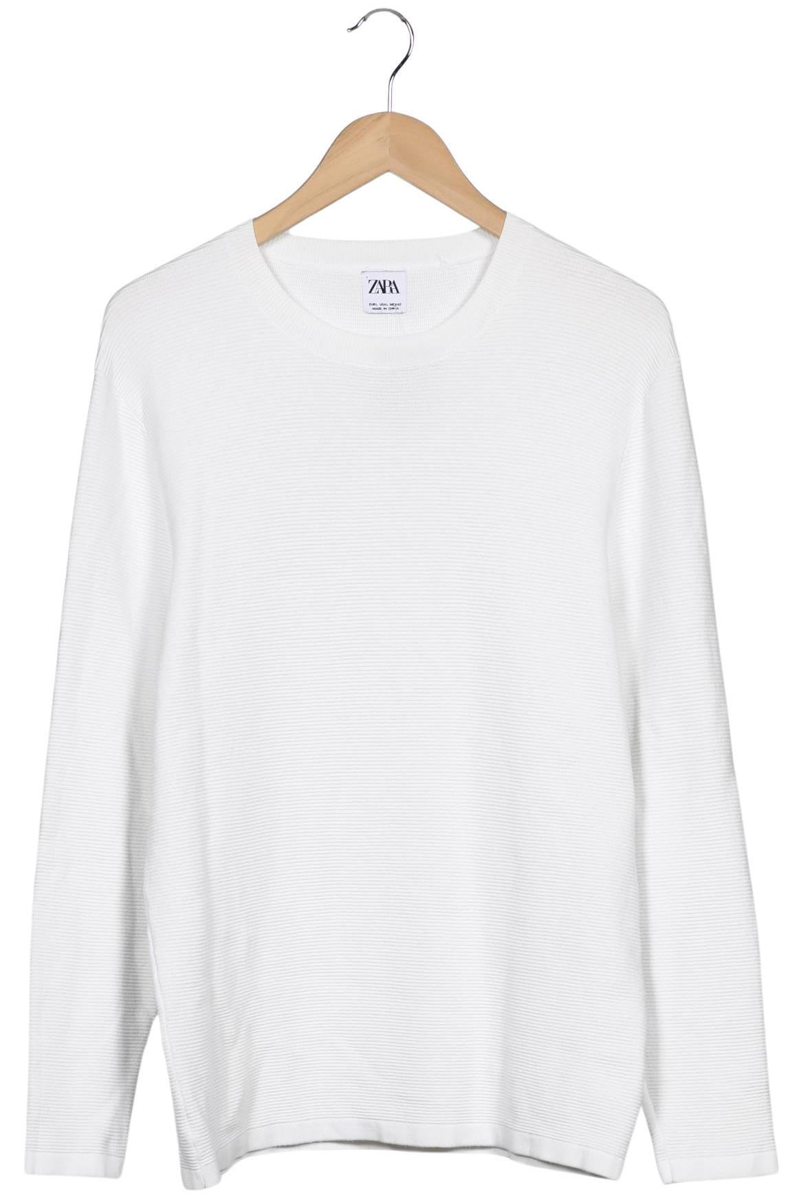 Thumbnail - Zara Herren Pullover, weiß, Gr. 52