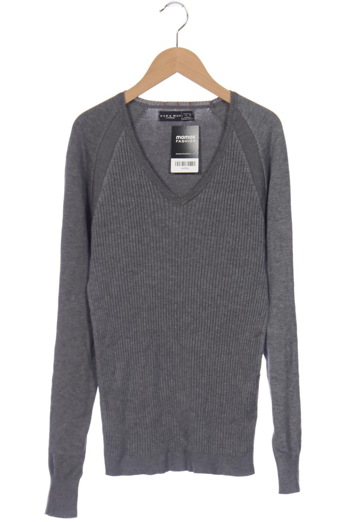 

ZARA Herren Pullover, grau