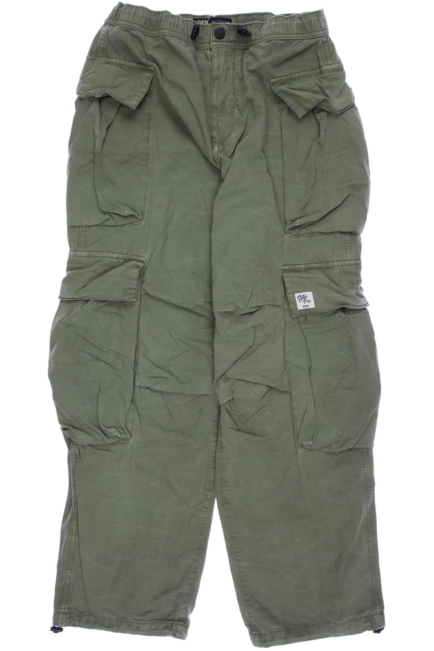 

Zara Herren Stoffhose, türkis, Gr. 0