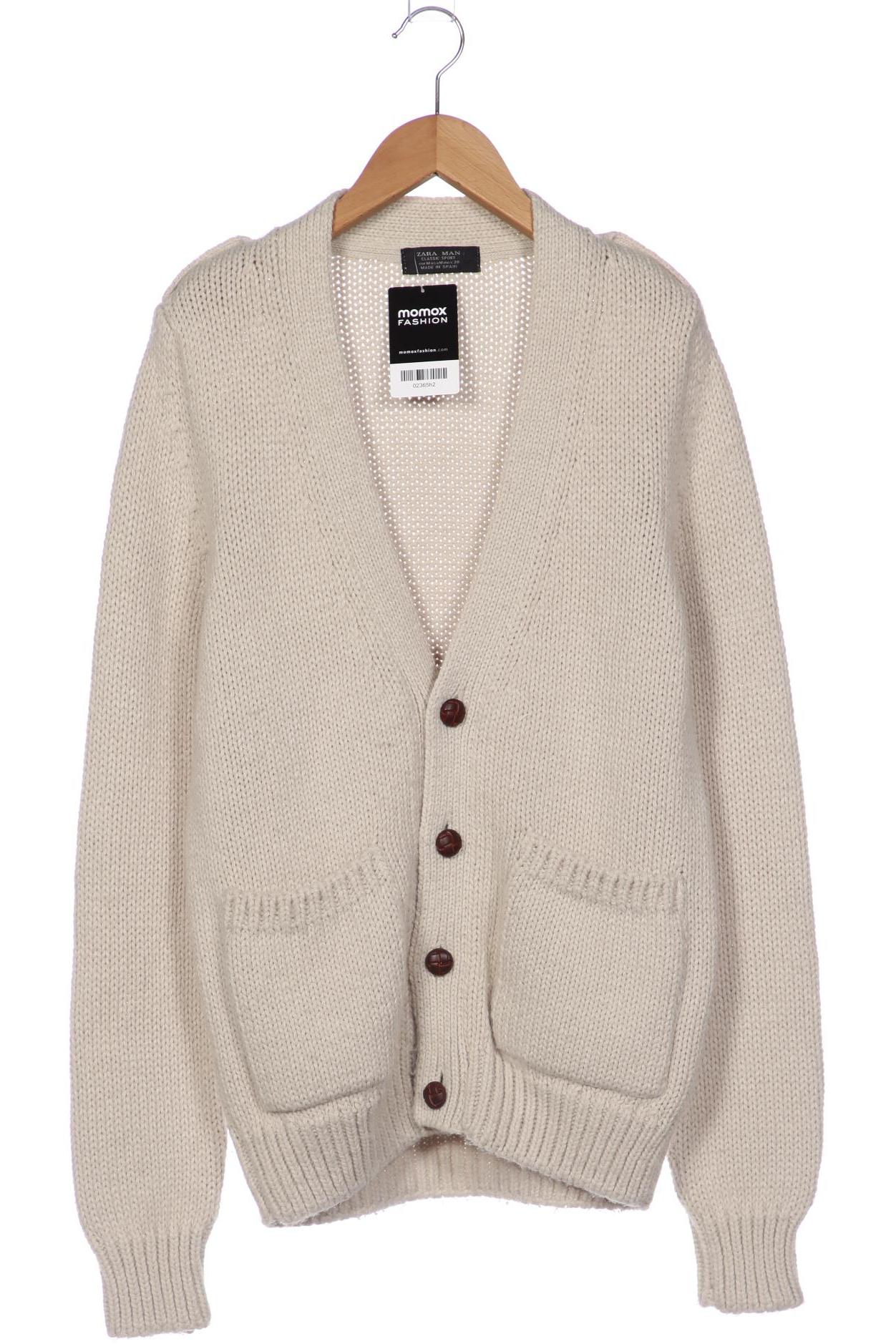

ZARA Herren Strickjacke, beige