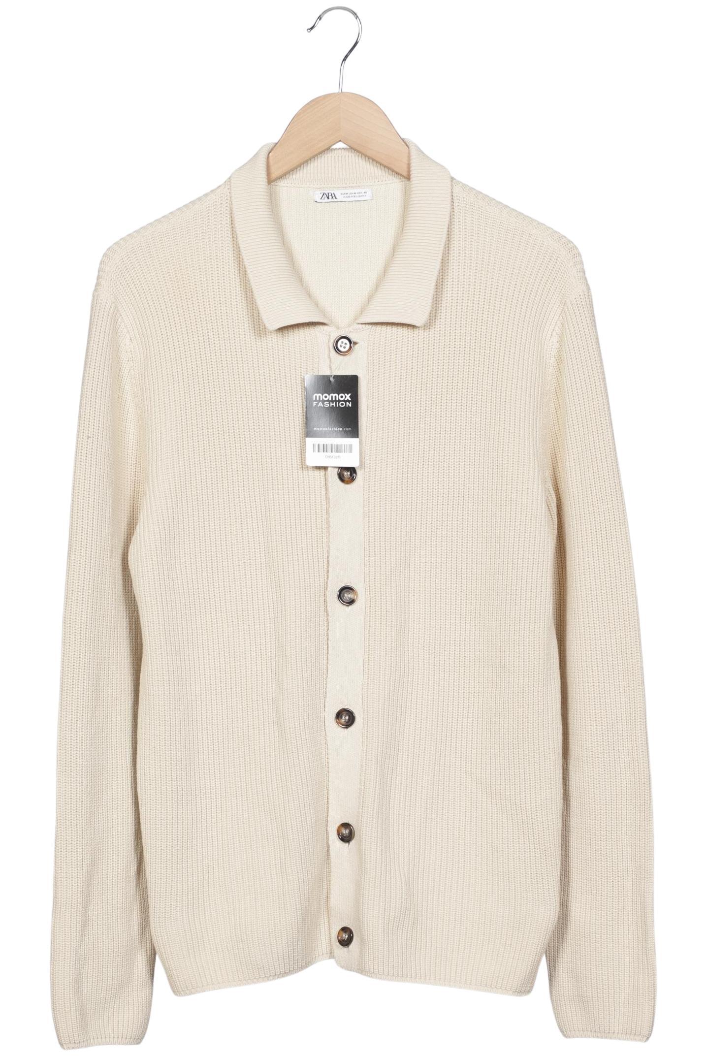 Thumbnail - Zara Herren Strickjacke, cremeweiß, Gr. 48