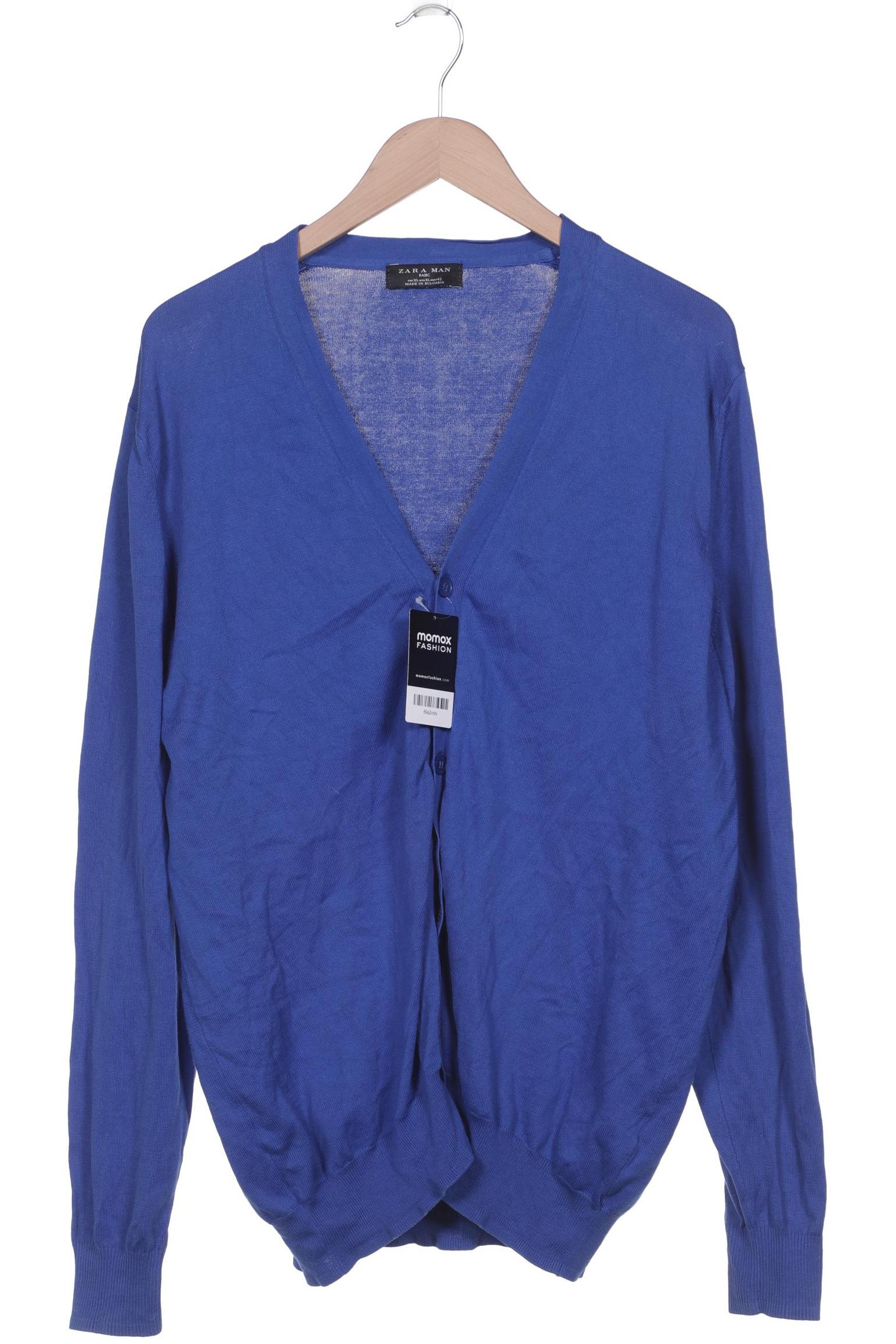 

ZARA Herren Strickjacke, blau