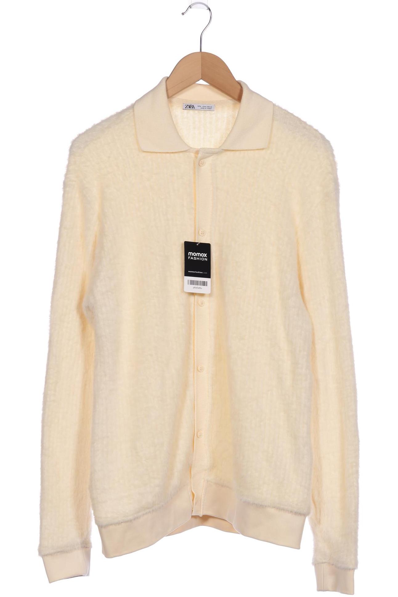 

ZARA Herren Strickjacke, cremeweiß