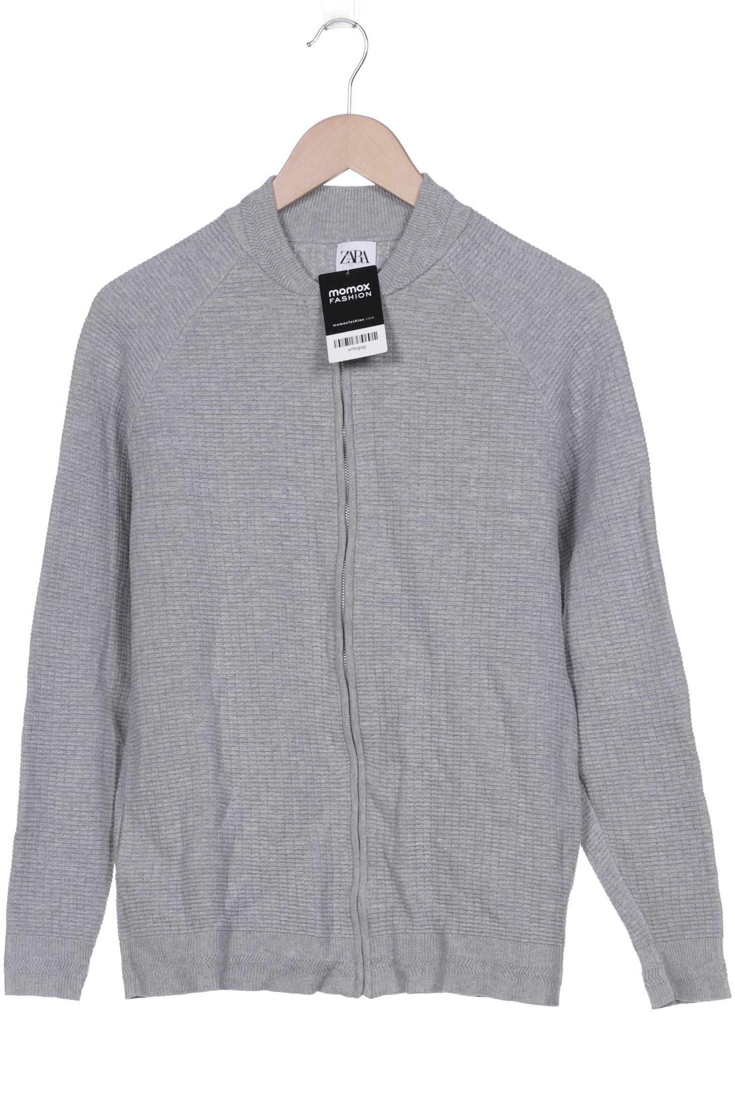 

ZARA Herren Strickjacke, grau