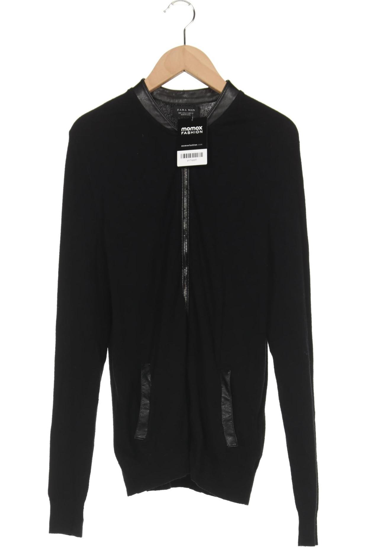 

ZARA Herren Strickjacke, schwarz
