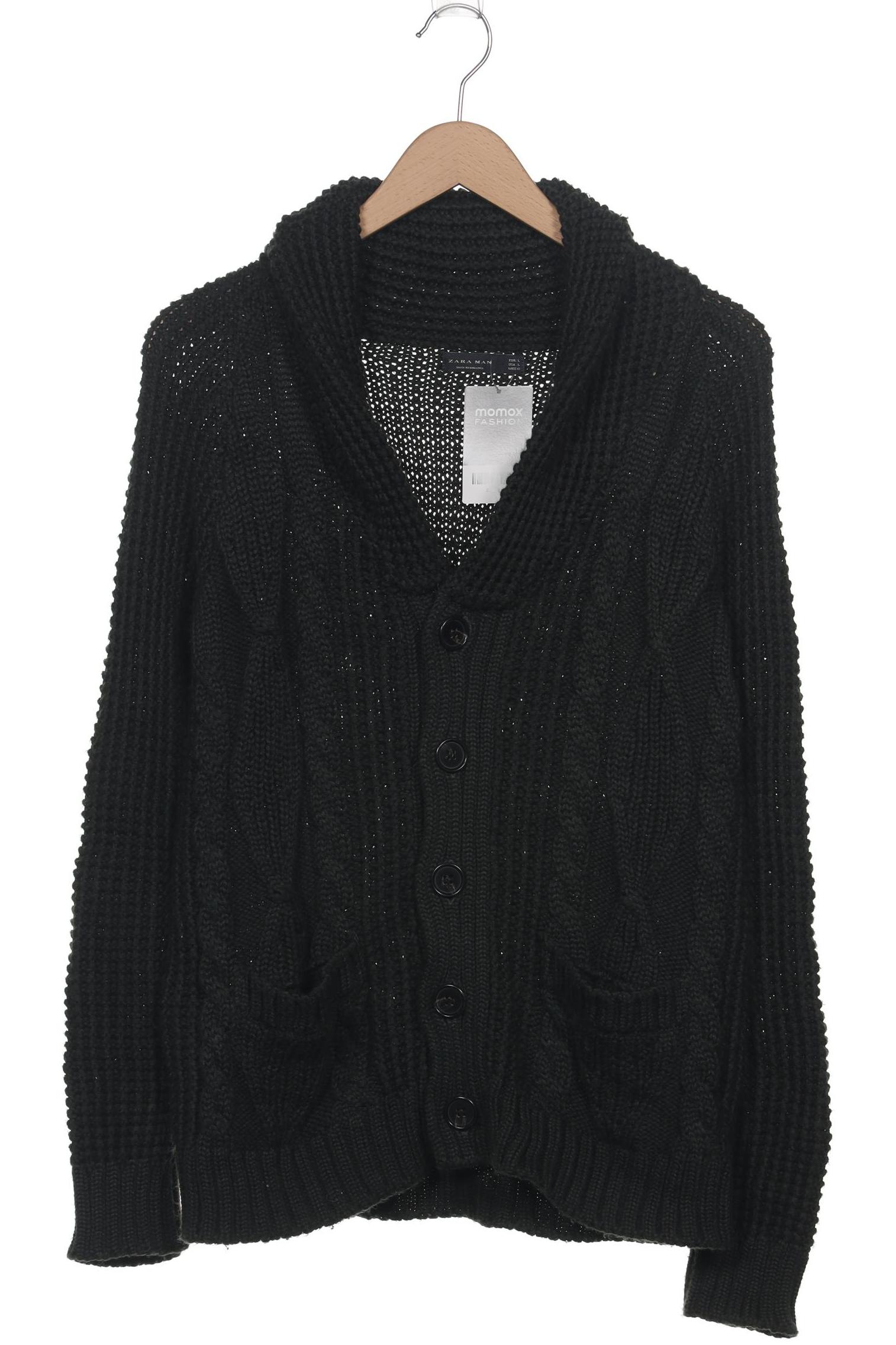 

Zara Herren Strickjacke, schwarz, Gr. 52