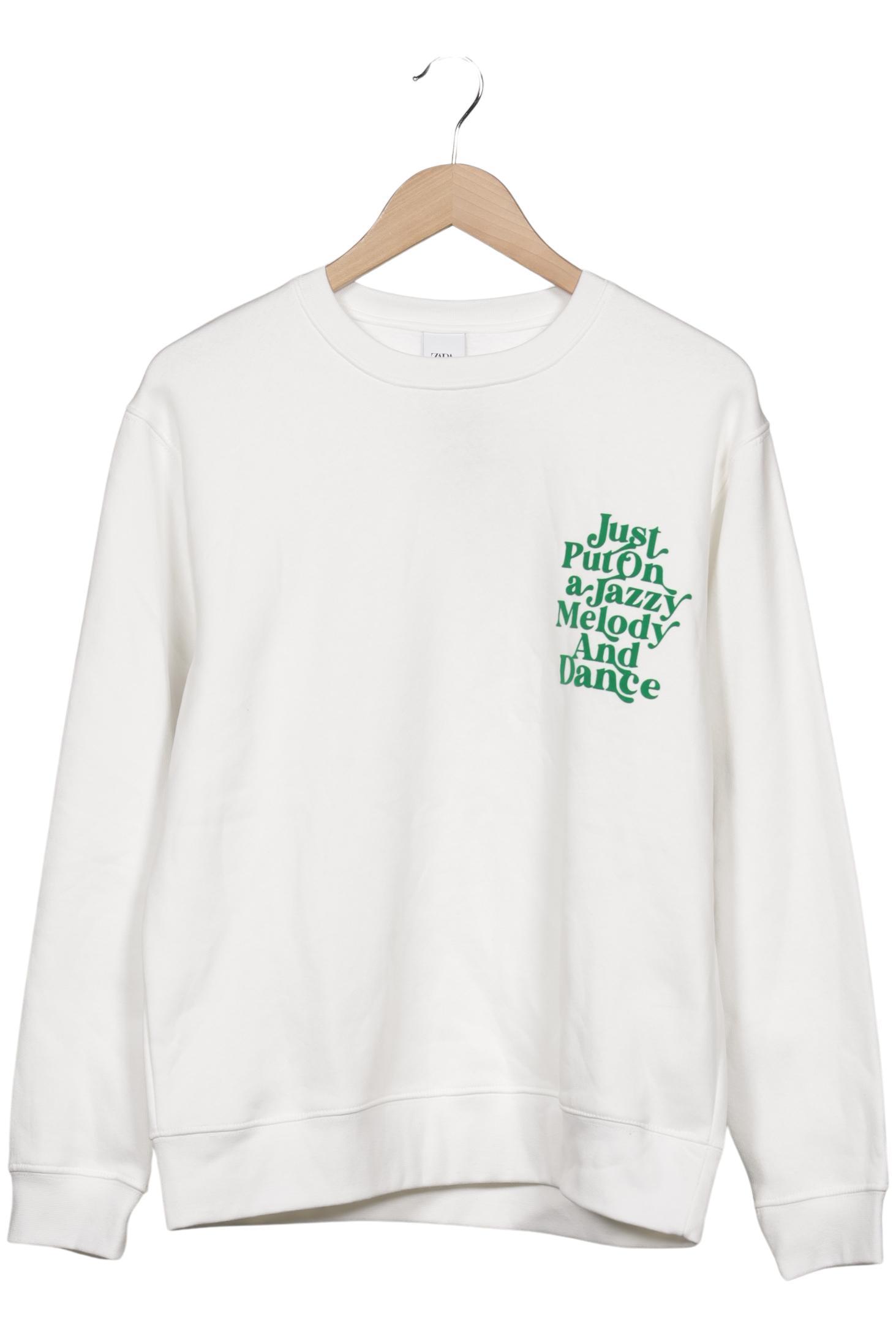 

Zara Herren Sweatshirt, weiß, Gr. 48