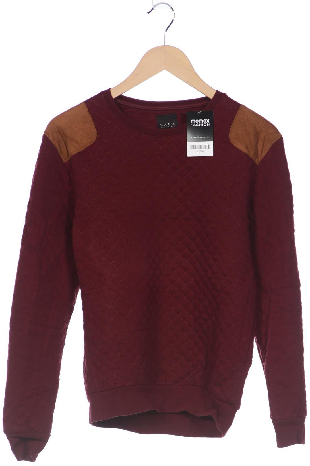 

Zara Herren Sweatshirt, bordeaux, Gr. 48