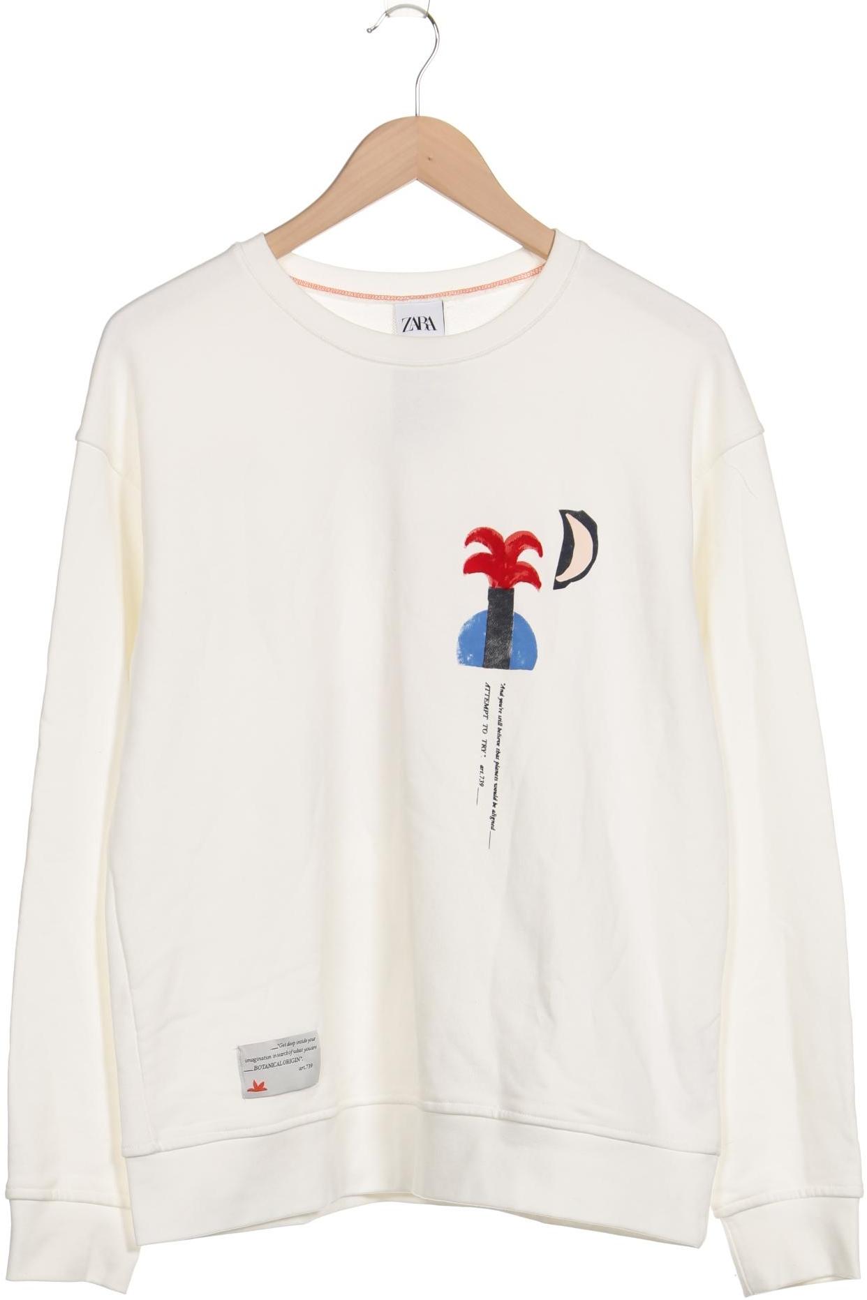 

Zara Herren Sweatshirt, weiß, Gr. 48