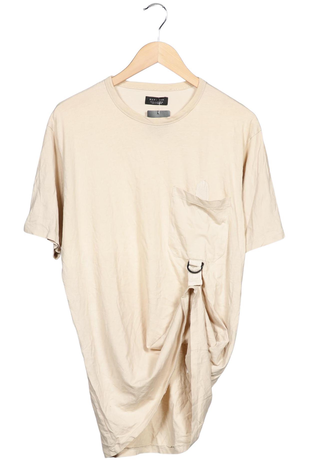 

Zara Herren T-Shirt, beige, Gr. 48