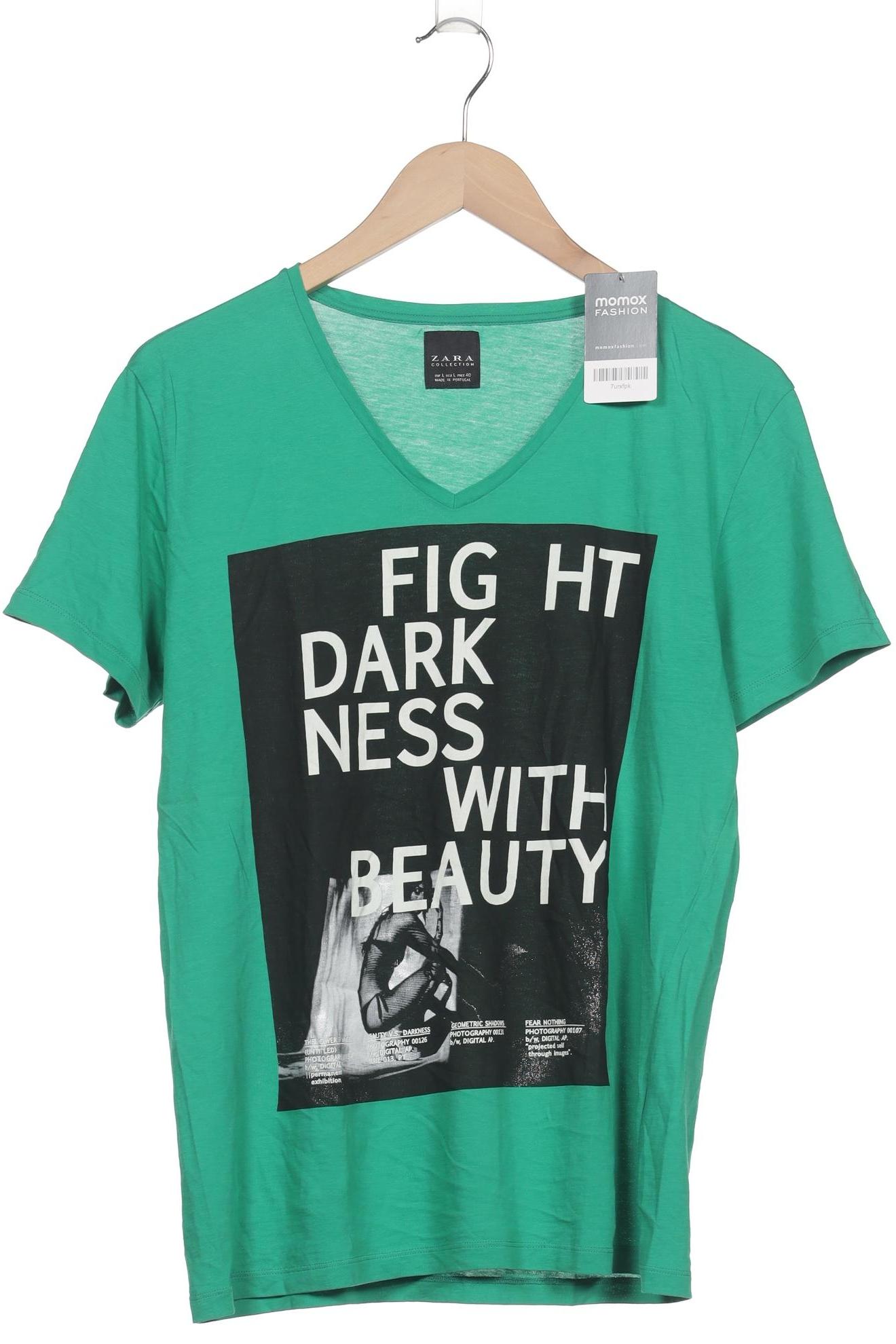 

Zara Herren T-Shirt, grün, Gr. 52