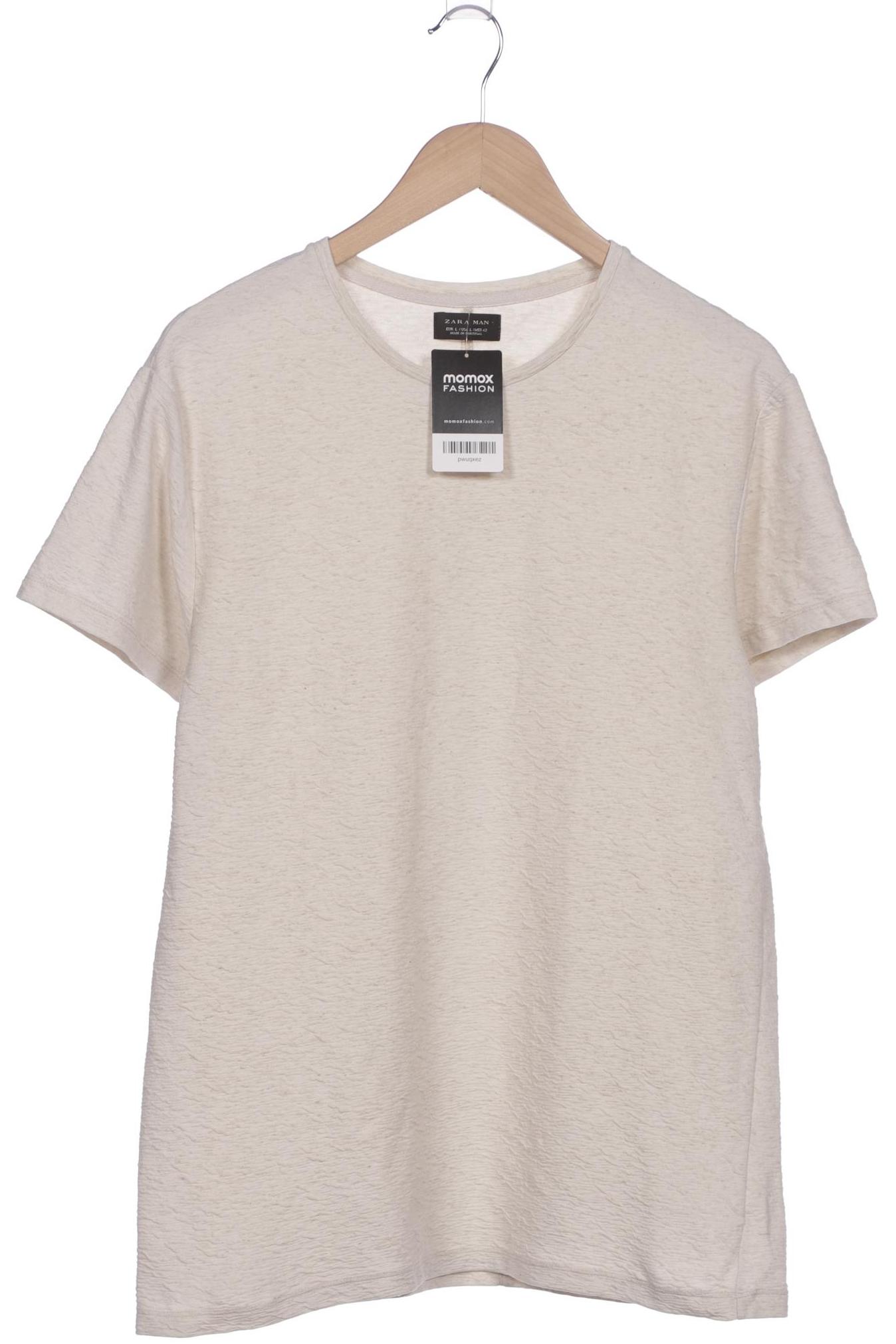 

Zara Herren T-Shirt, cremeweiß, Gr. 52