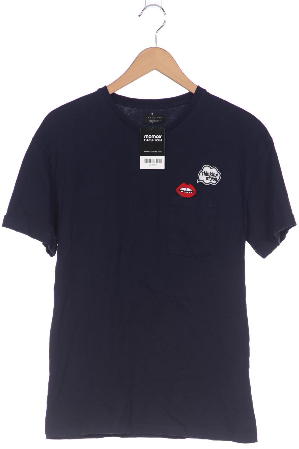 

Zara Herren T-Shirt, marineblau, Gr. 48