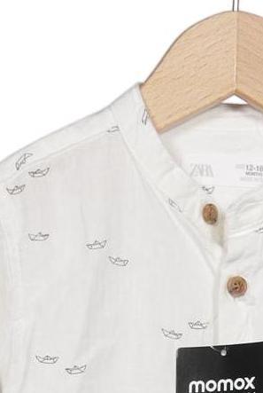 Thumbnail - Zara Jungen Hemd, weiß, Gr. 86