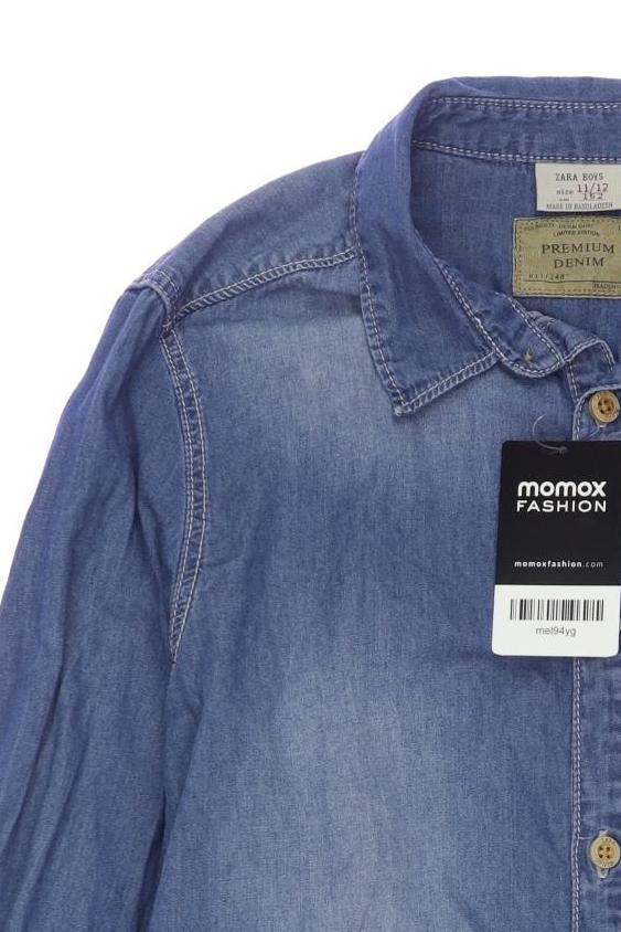 Thumbnail - Zara Jungen Hemd, blau, Gr. 152