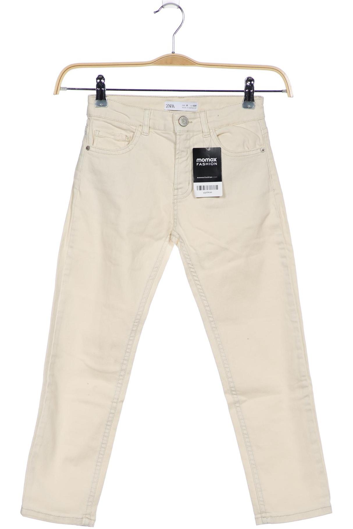 

ZARA Jungen Jeans, cremeweiß