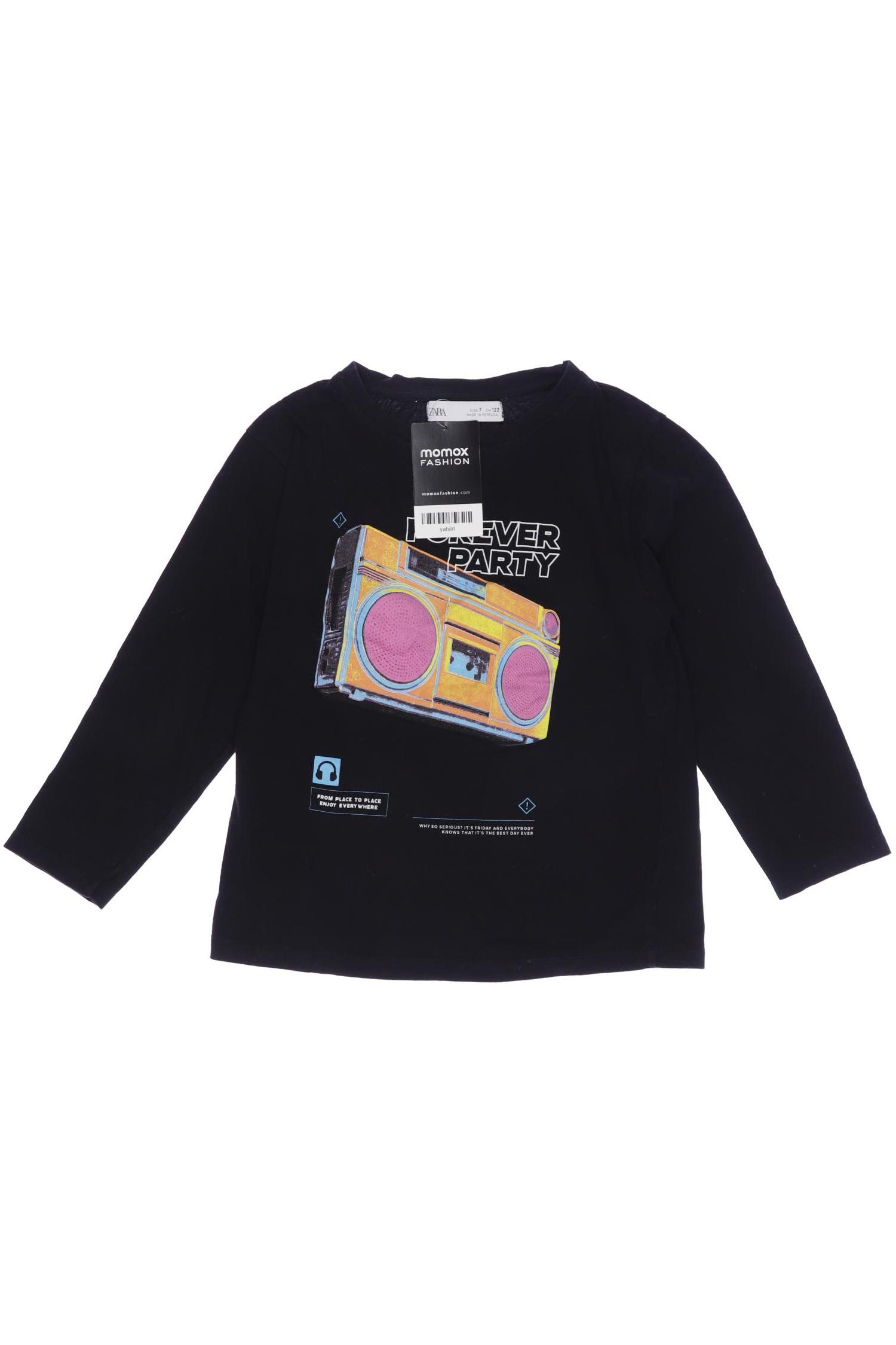 

Zara Herren Langarmshirt, schwarz, Gr. 122