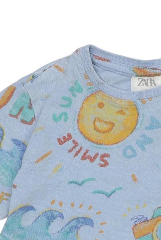 Thumbnail - Zara Jungen T-Shirt, hellblau, Gr. 80