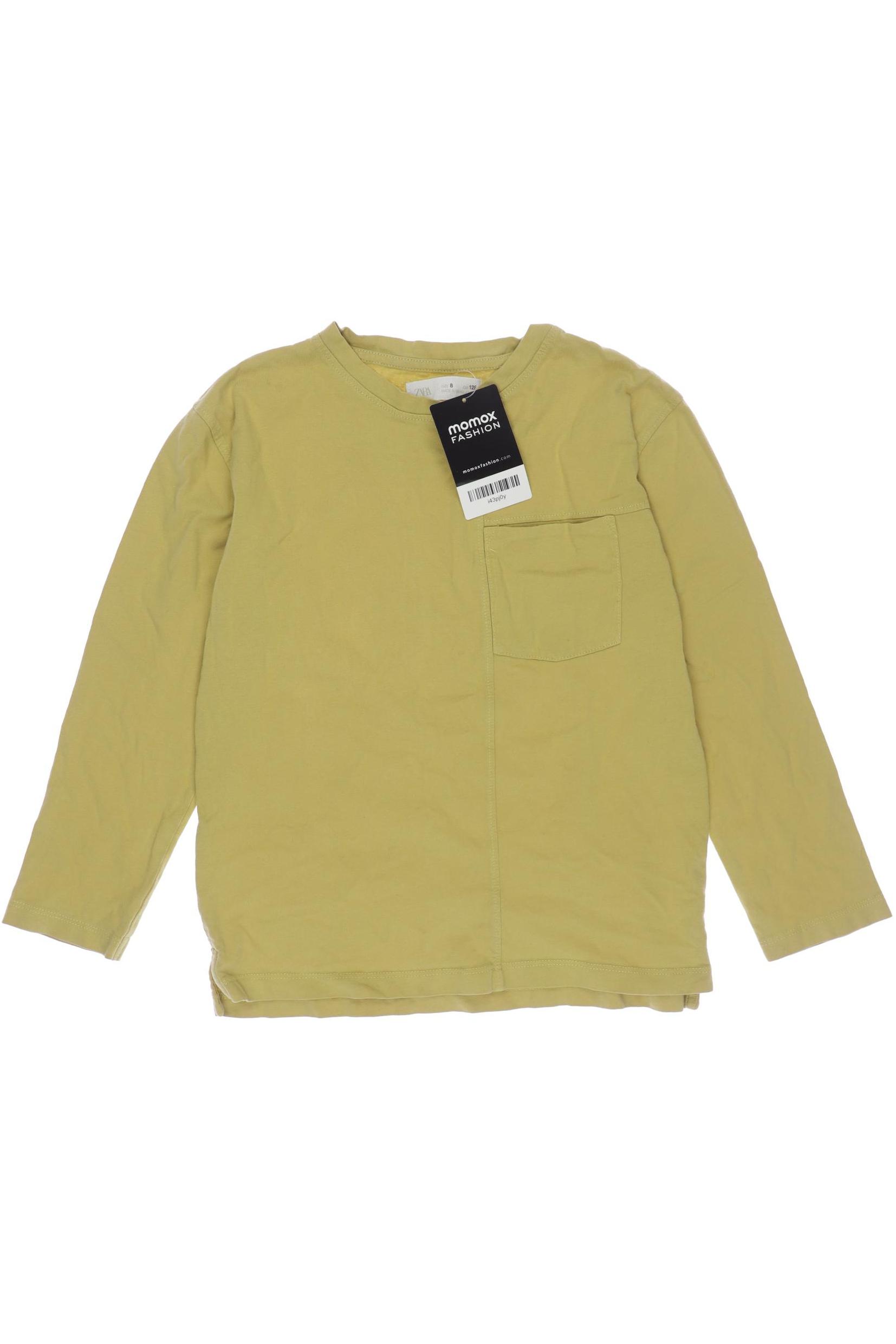 

Zara Damen Langarmshirt, gelb, Gr. 128