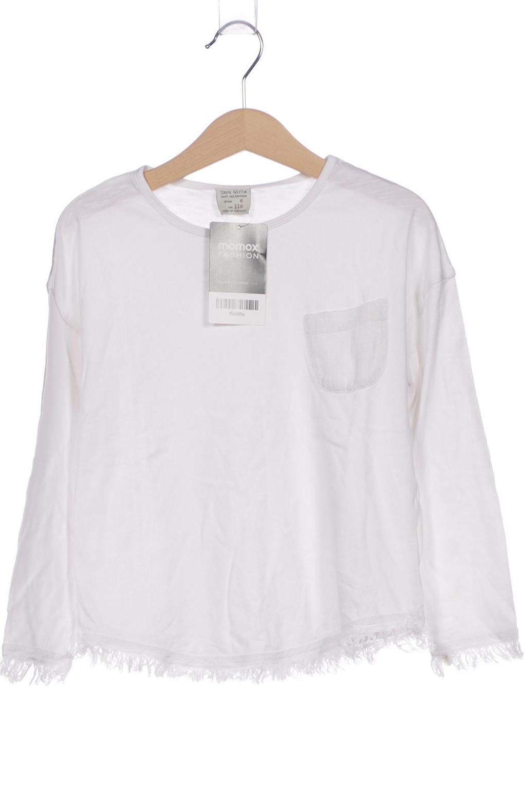 

Zara Damen Langarmshirt, weiß, Gr. 116