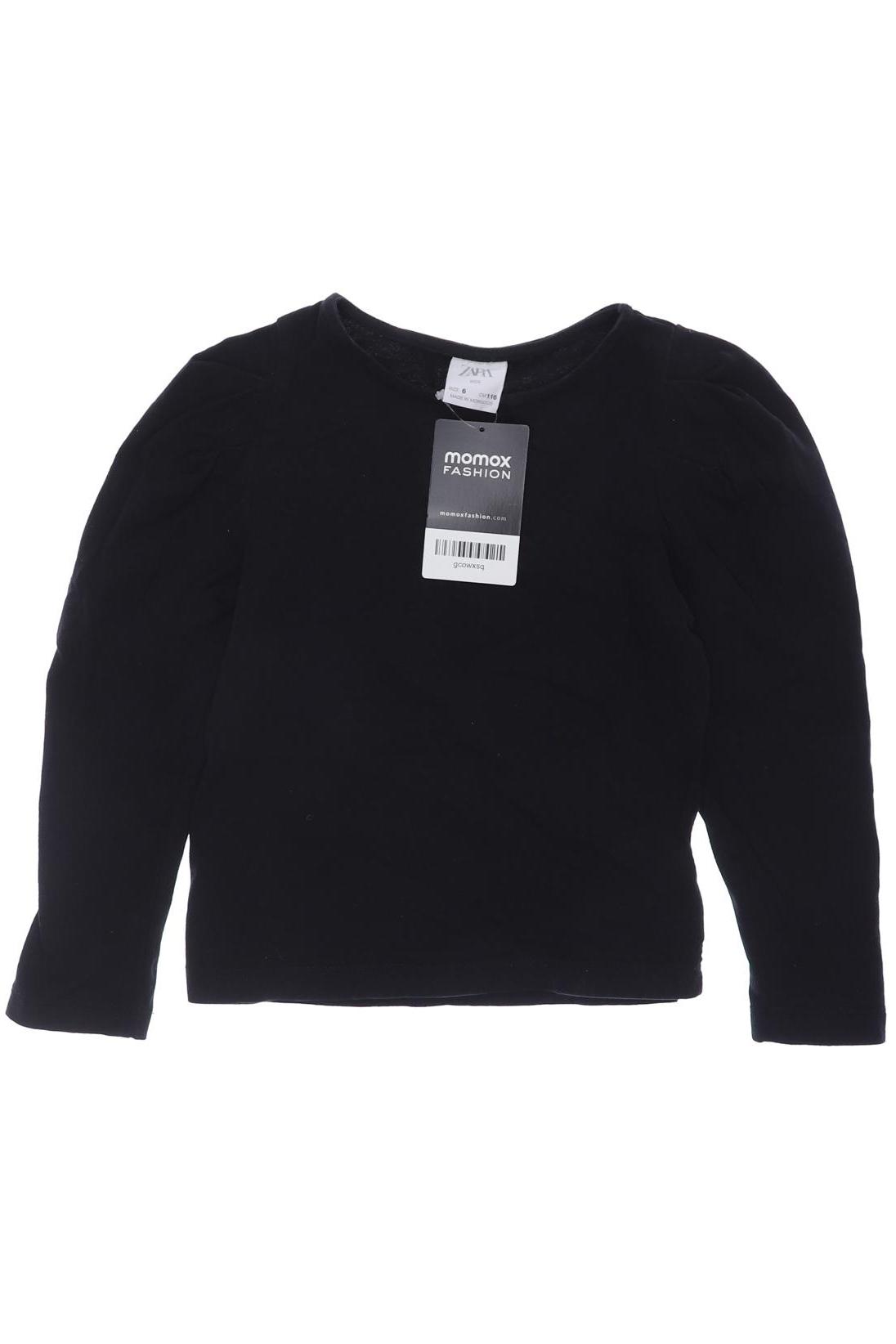 

ZARA Mädchen Langarmshirt, schwarz