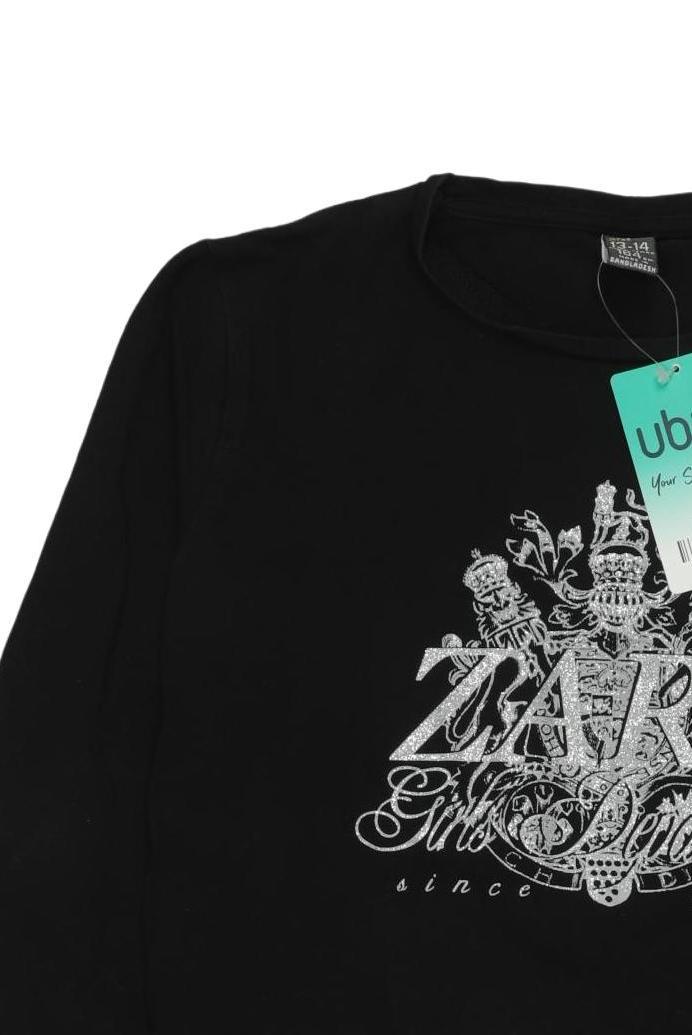 Thumbnail - Zara Mädchen Langarmshirt, schwarz, Gr. 164