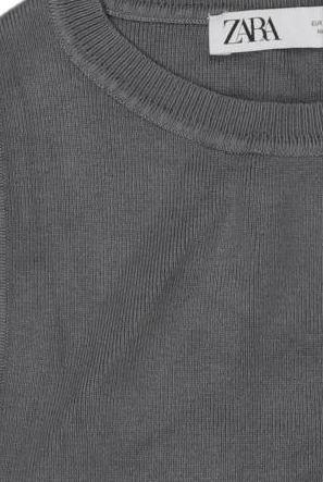 Thumbnail - Zara Mädchen Pullover, grau, Gr. 134