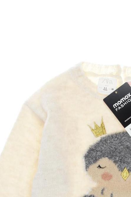 Thumbnail - Zara Mädchen Pullover, cremeweiß, Gr. 98
