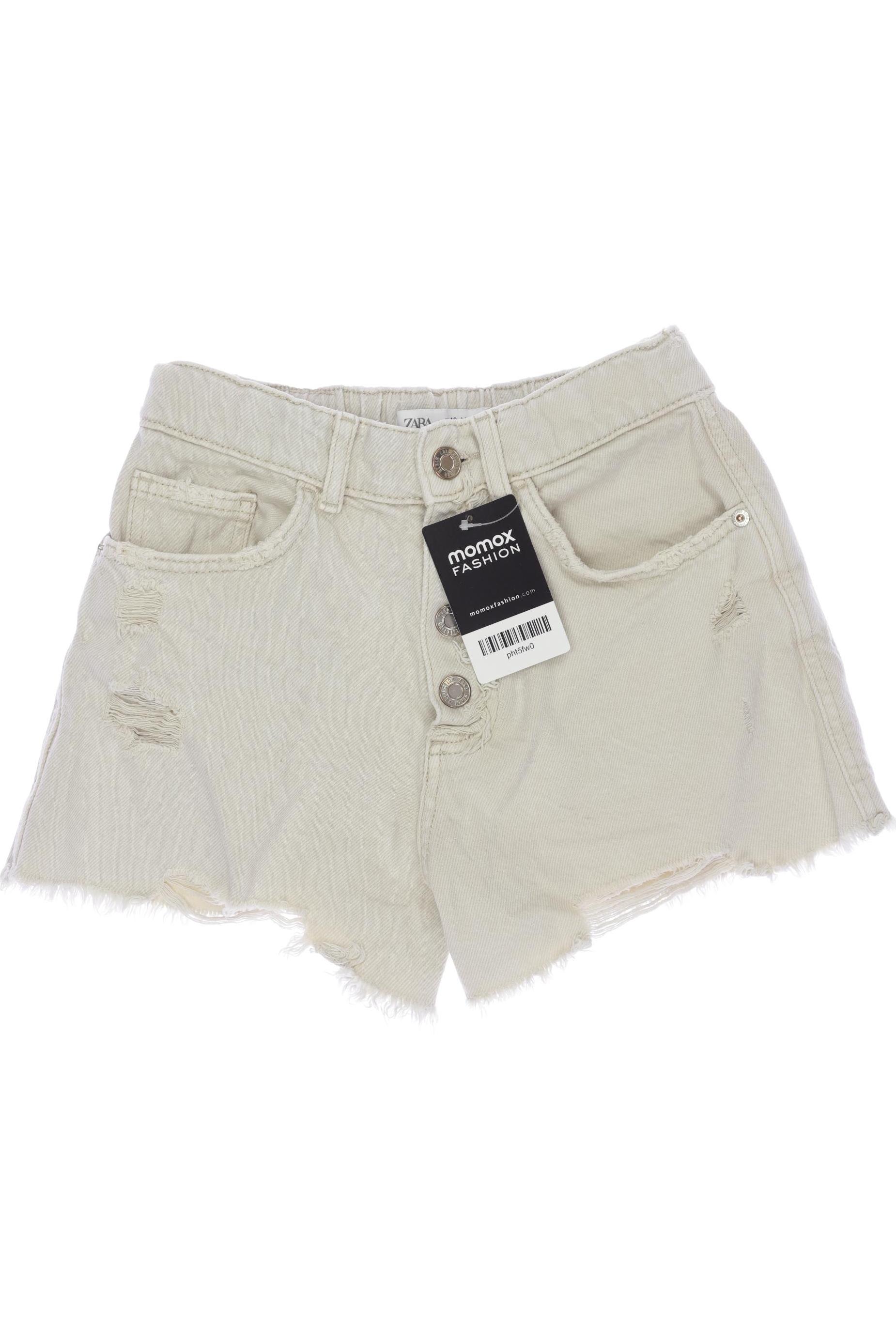 

Zara Damen Shorts, cremeweiß, Gr. 164