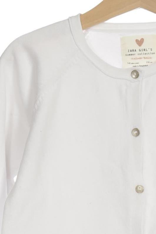 Thumbnail - Zara Mädchen Strickjacke, weiß, Gr. 116