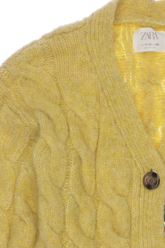 Thumbnail - Zara Mädchen Strickjacke, gelb, Gr. 152