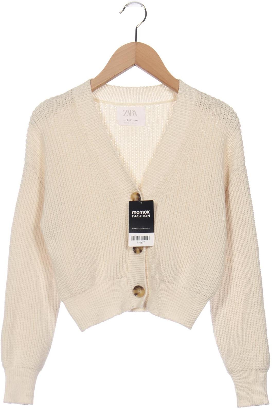 

ZARA Mädchen Strickjacke, cremeweiß
