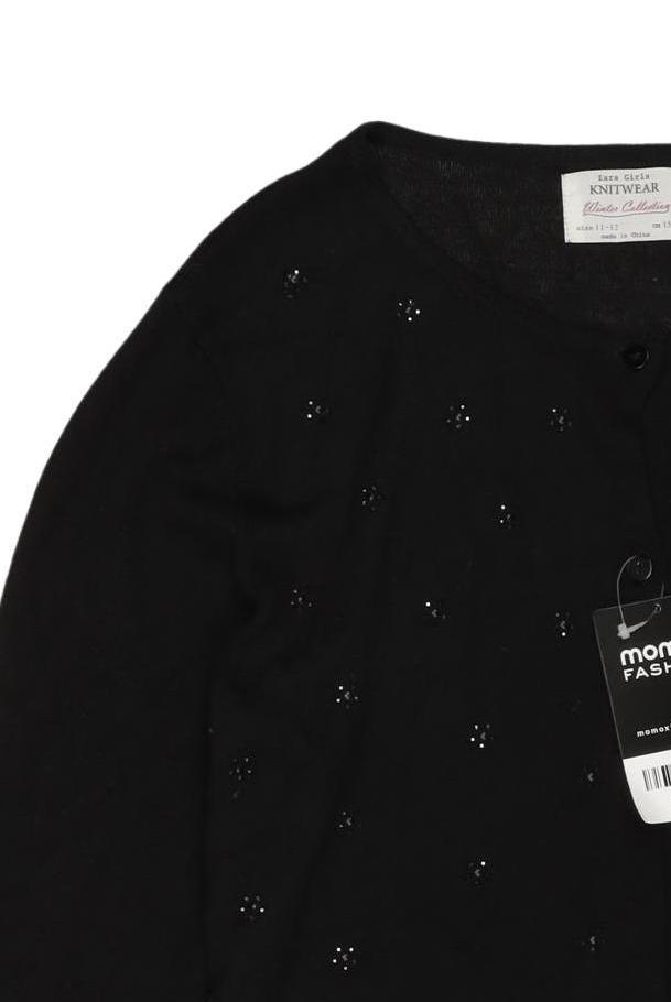 Thumbnail - Zara Mädchen Strickjacke, schwarz, Gr. 152