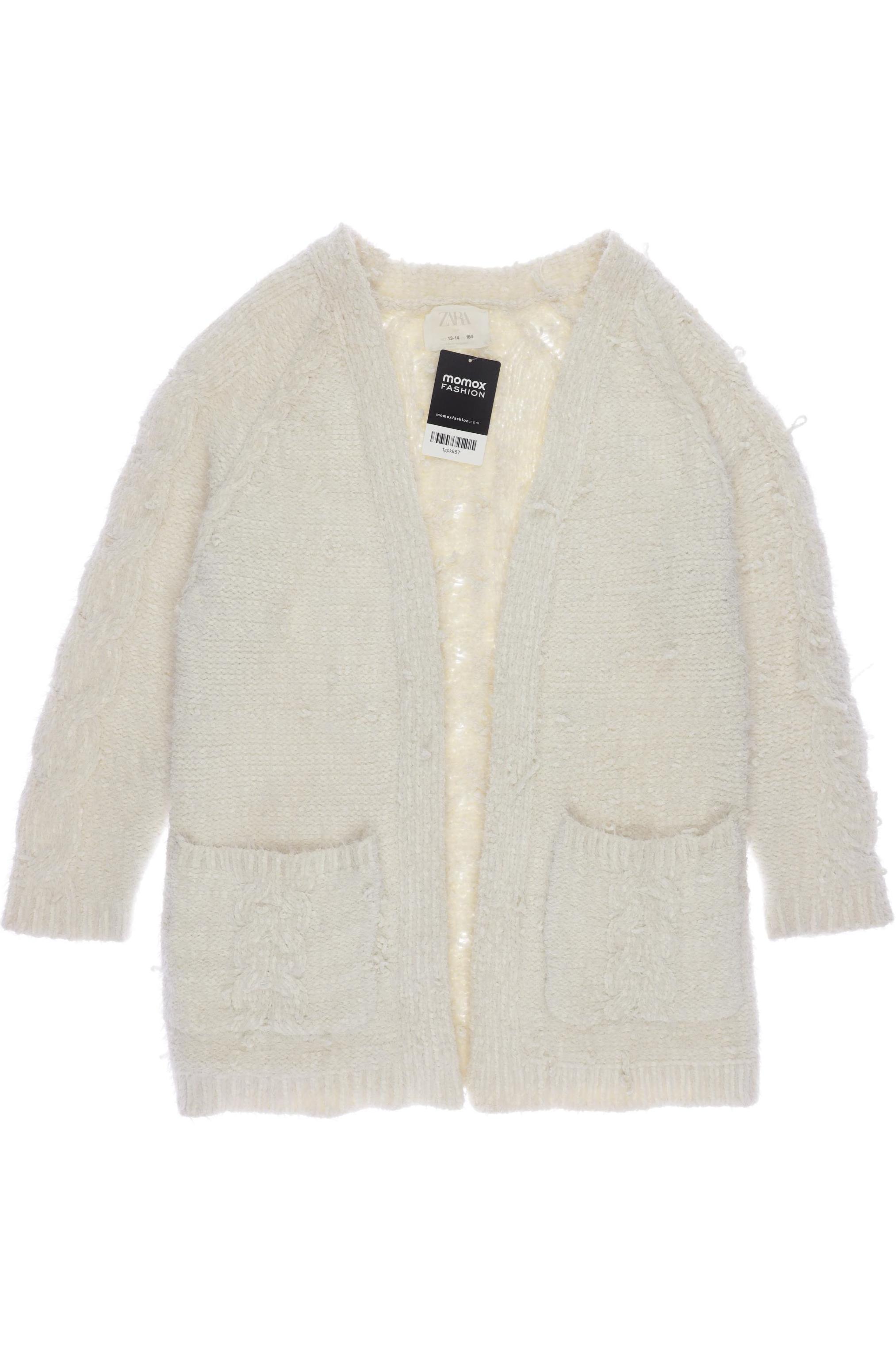 

ZARA Mädchen Strickjacke, cremeweiß