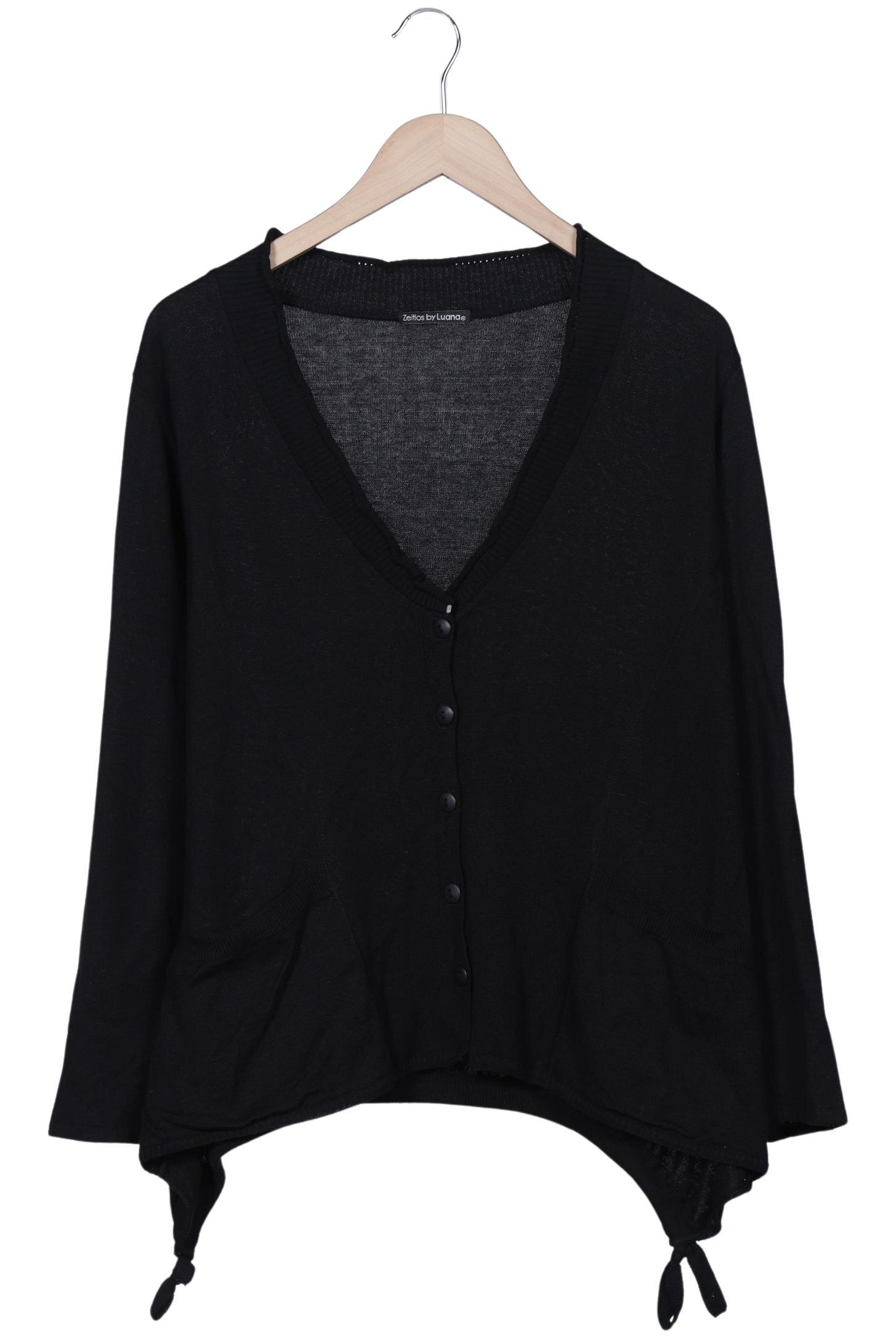 

Zeitlos By Luana Damen Strickjacke, schwarz, Gr. 42