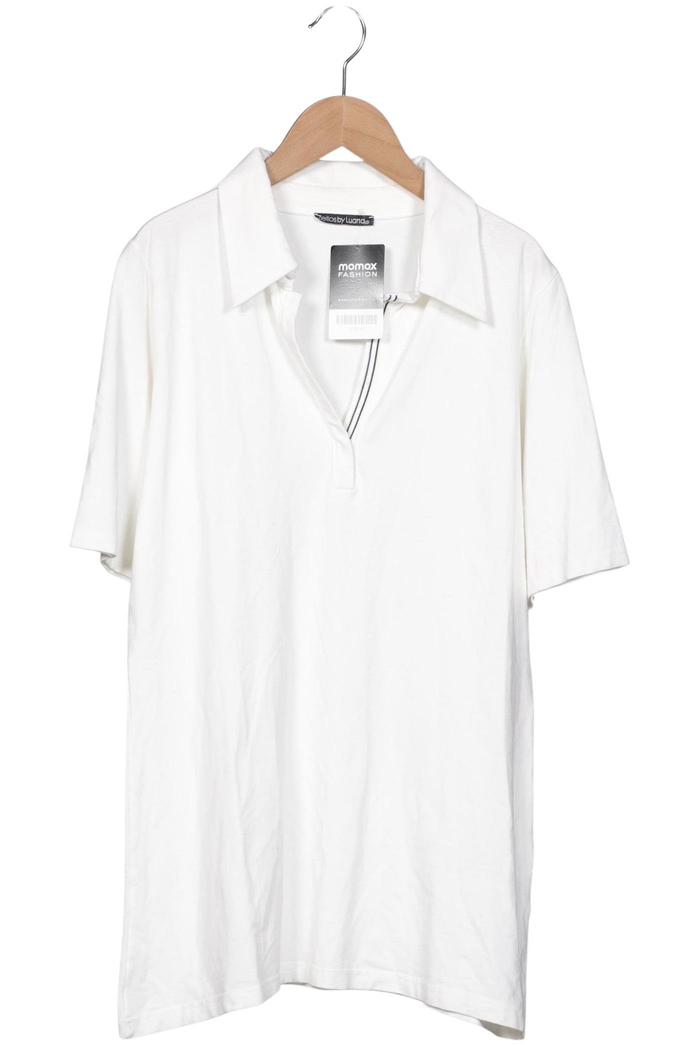 

Zeitlos By Luana Damen Poloshirt, weiß, Gr. 42