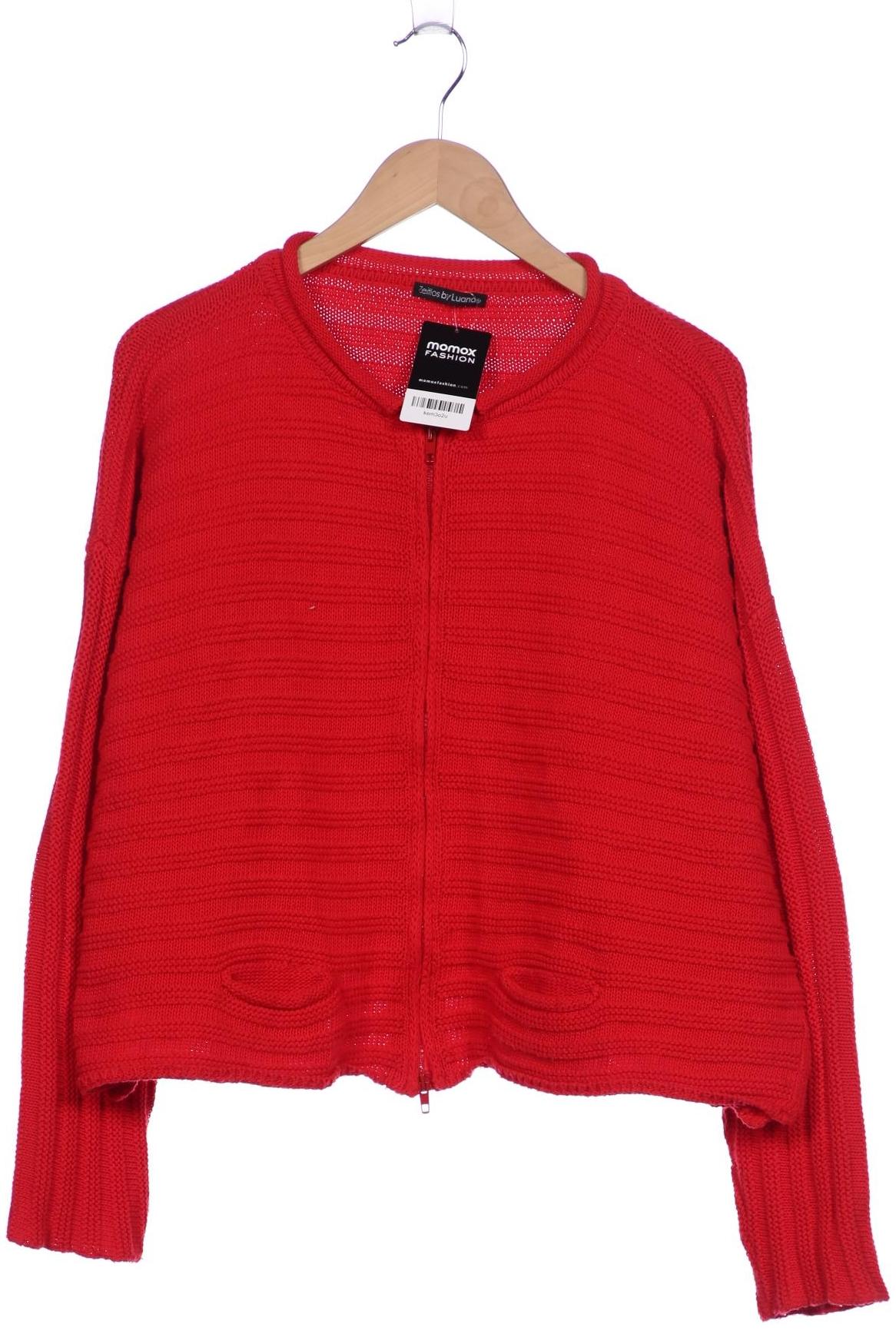 

Zeitlos By Luana Damen Strickjacke, rot, Gr. 44