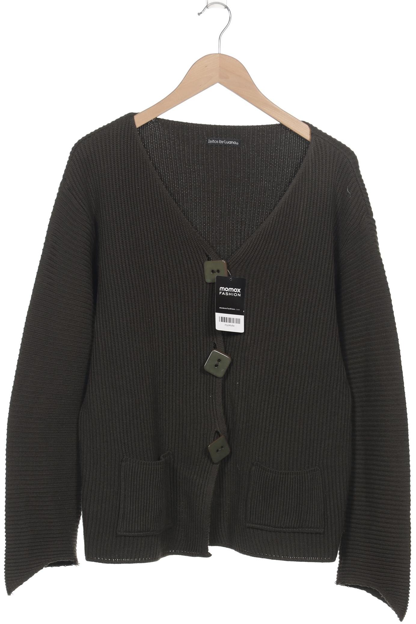 

Zeitlos By Luana Damen Strickjacke, grün, Gr. 48