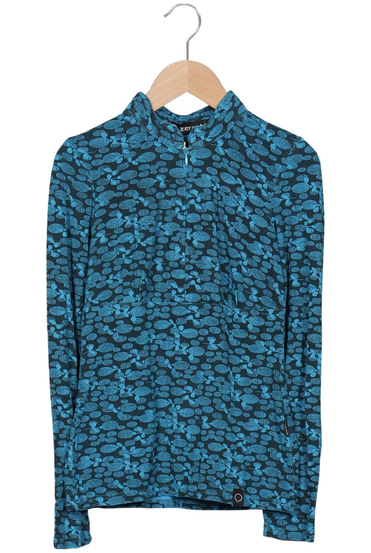 

zergatik Damen Langarmshirt, blau, Gr. 36